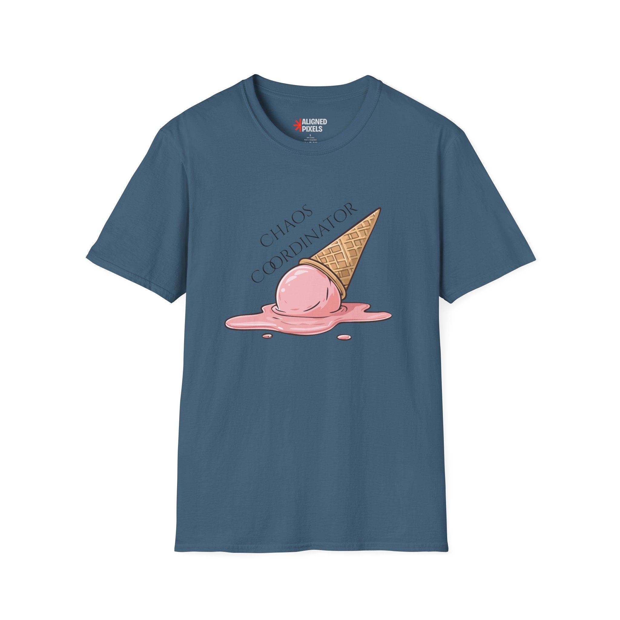 Chaos Coordinator T-Shirt — Cute Melted Ice Cream Graphic Tee