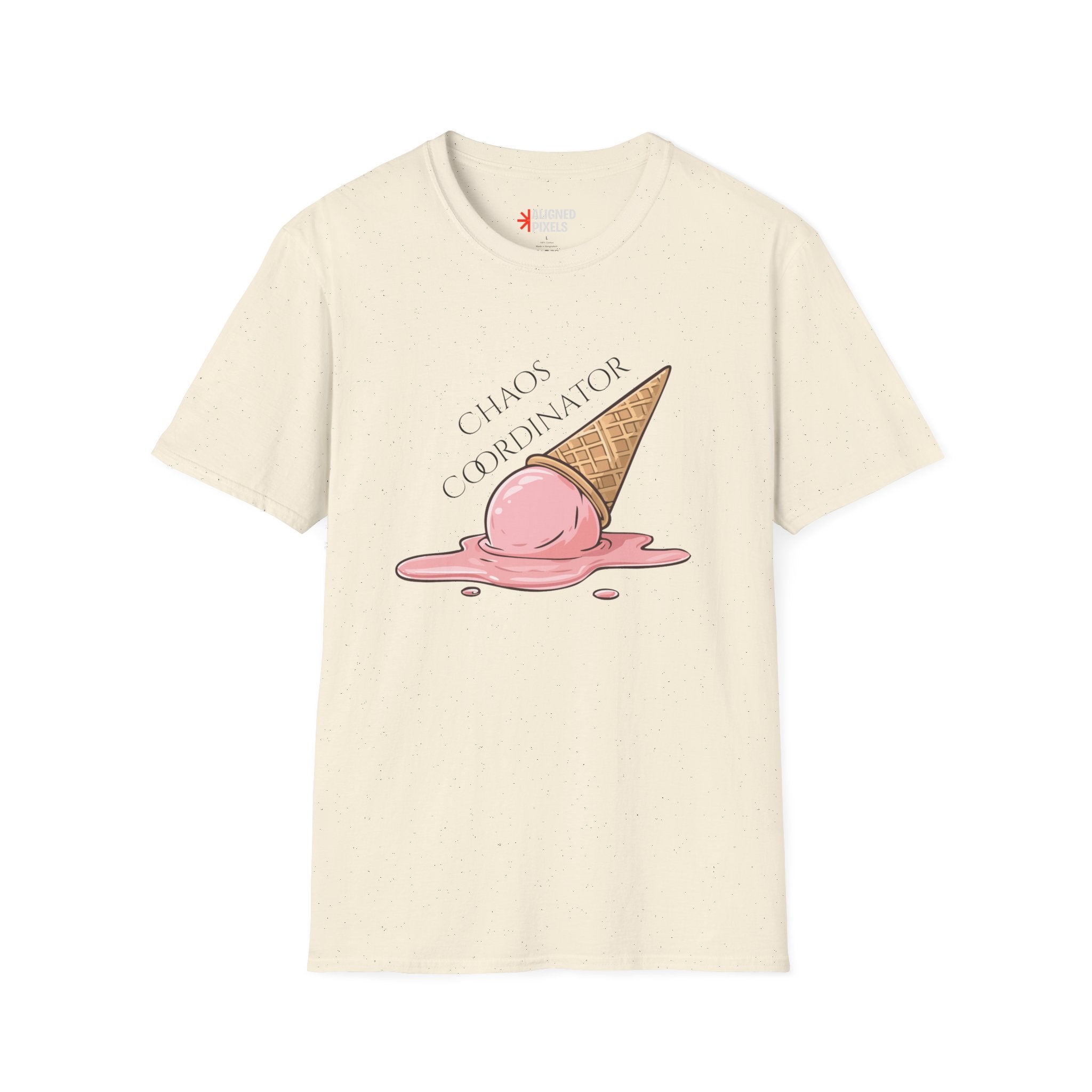 Chaos Coordinator T-Shirt — Cute Melted Ice Cream Graphic Tee