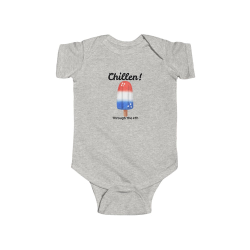 Baby Bodysuit "Chillen!" Patriotic Popsicle 4th of July Onesie