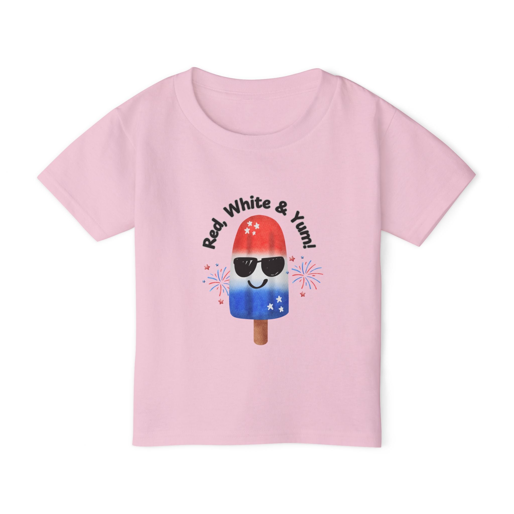 Toddler T-Shirt — "Red, White & Yum!" Patriotic Popsicle Tee