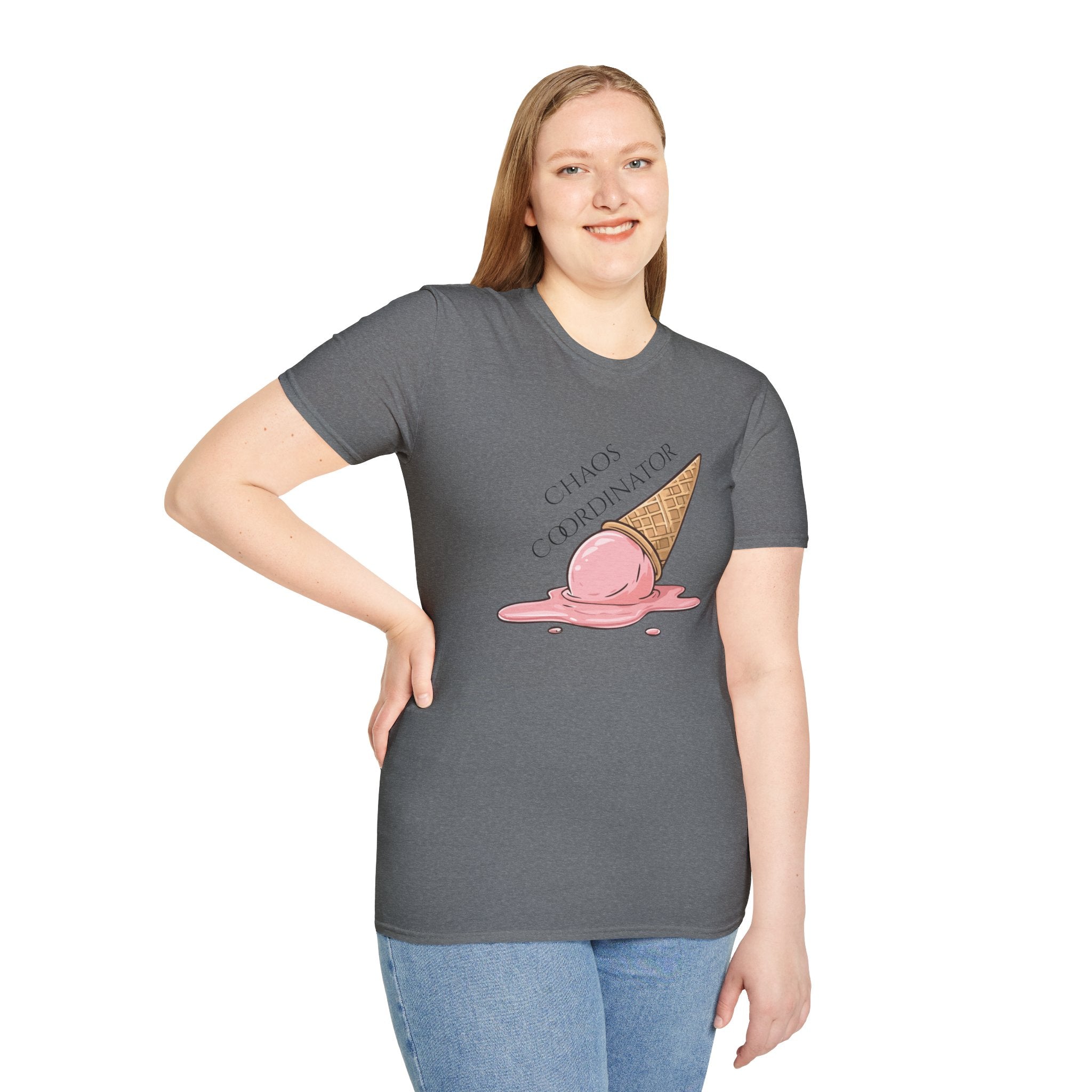 Chaos Coordinator T-Shirt — Cute Melted Ice Cream Graphic Tee