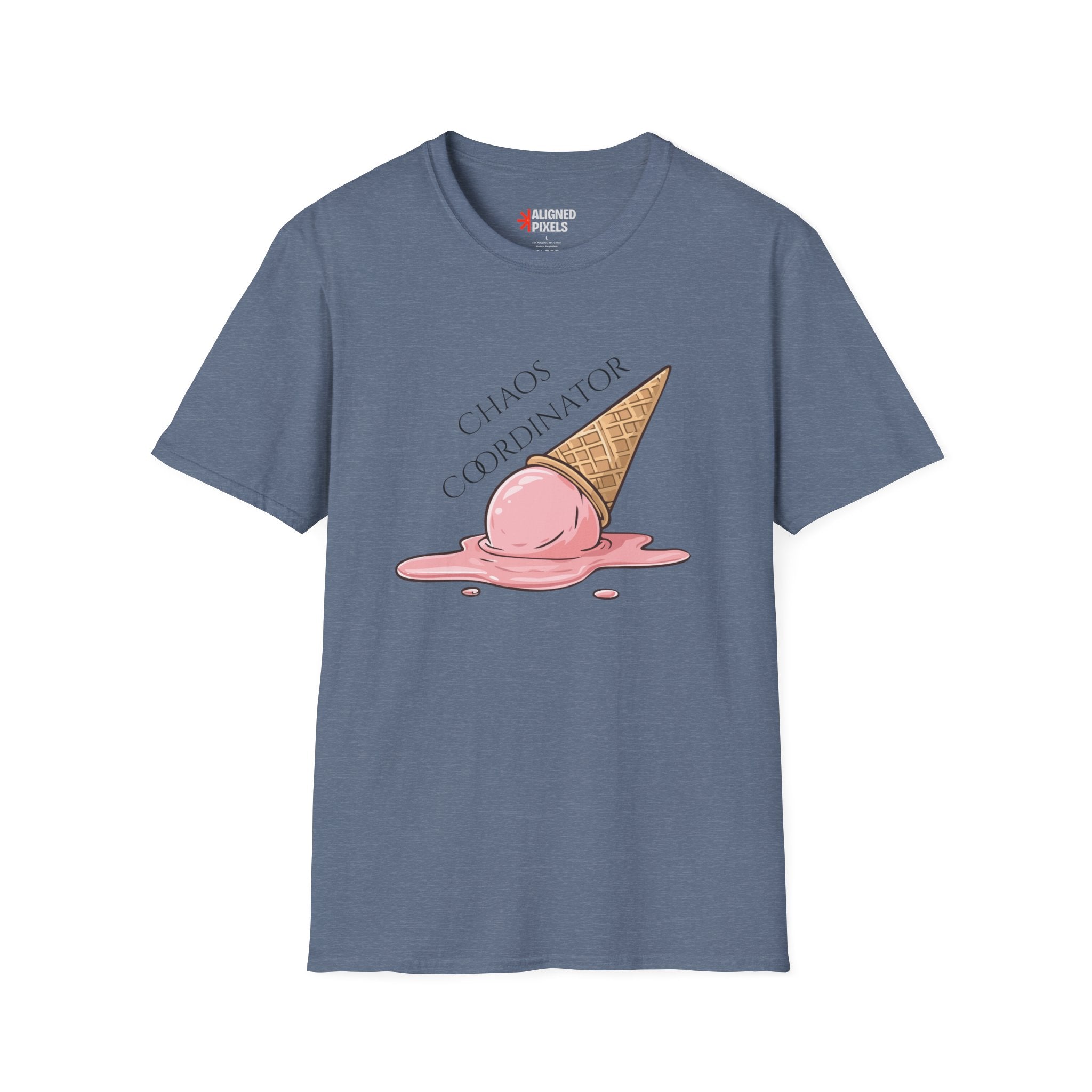 Chaos Coordinator T-Shirt — Cute Melted Ice Cream Graphic Tee