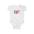 USA Stars & Stripes Infant Bodysuit — Patriotic Red White Blue Baby Onesie