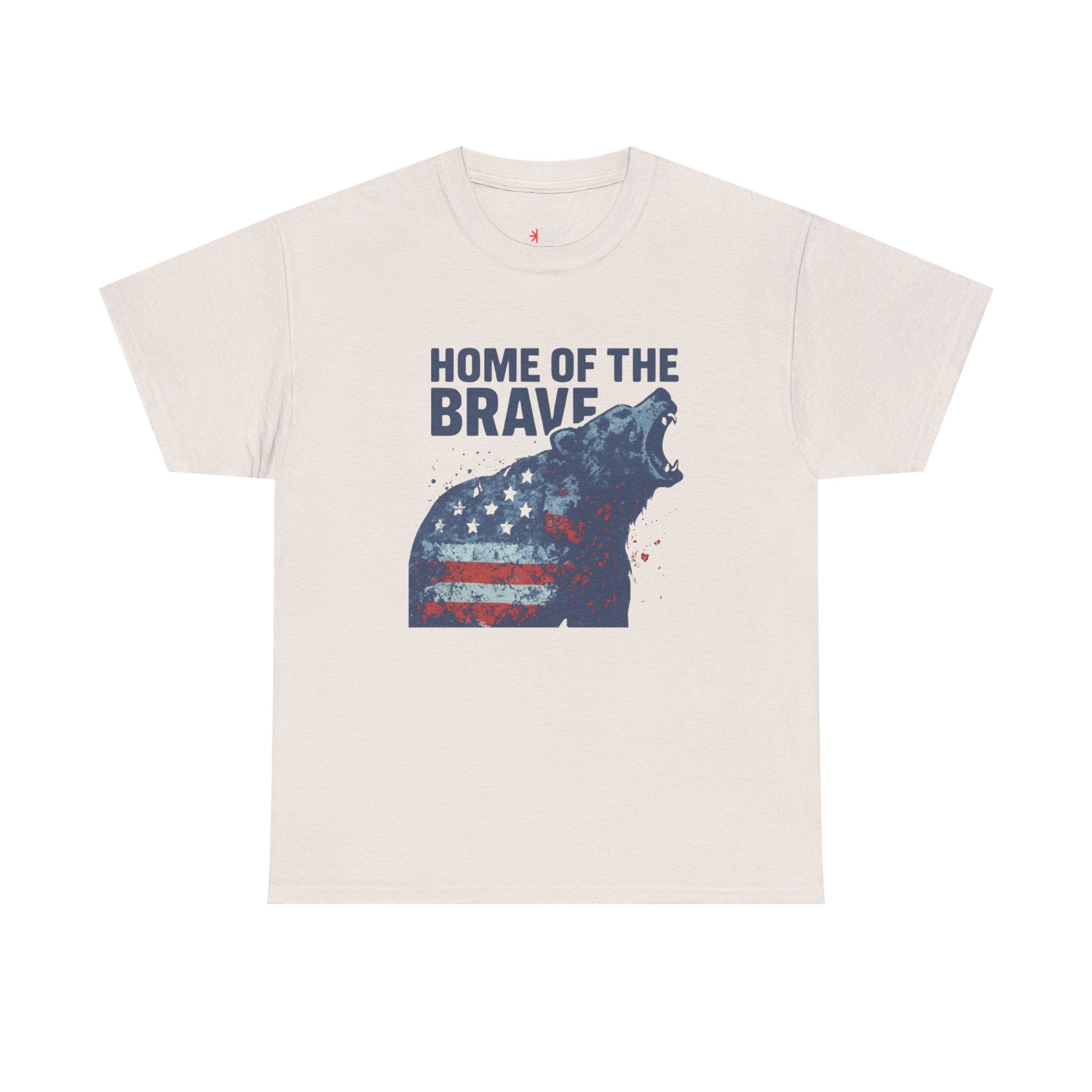 Patriotic "Home of the Brave" Bear Tee