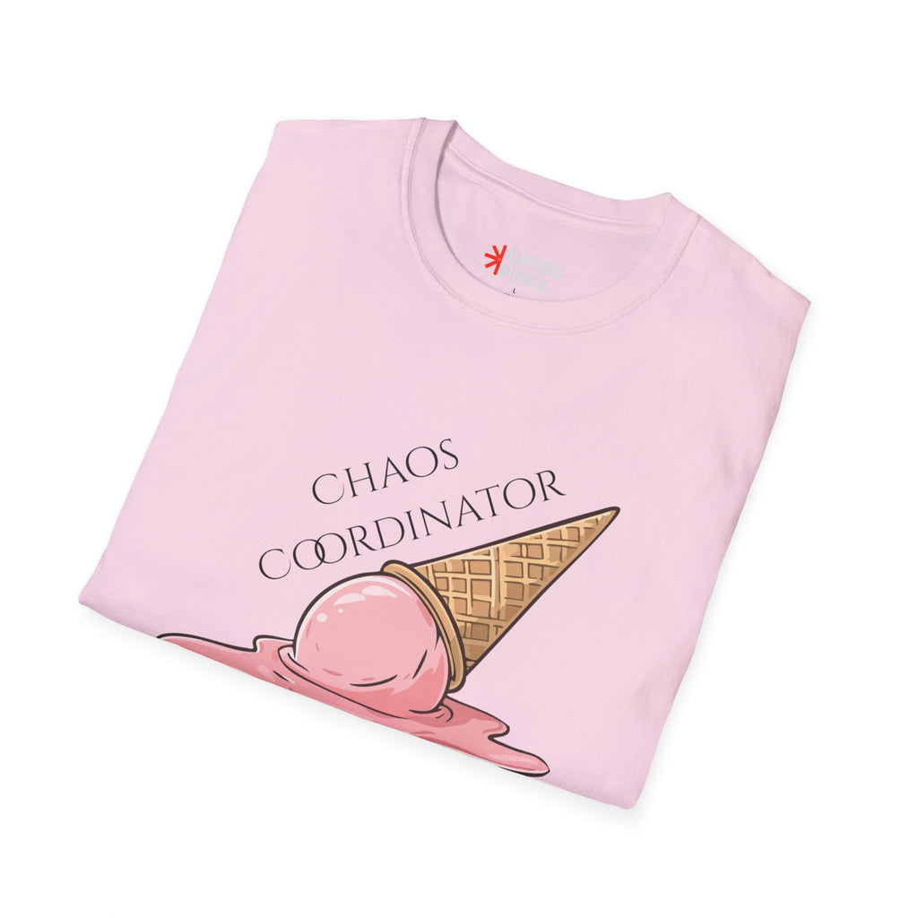 Chaos Coordinator T-Shirt — Cute Melted Ice Cream Graphic Tee