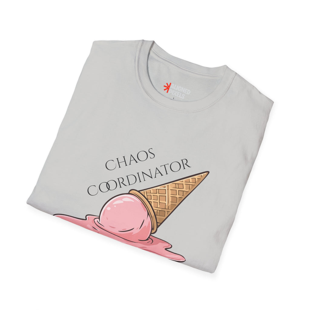 Chaos Coordinator T-Shirt — Cute Melted Ice Cream Graphic Tee