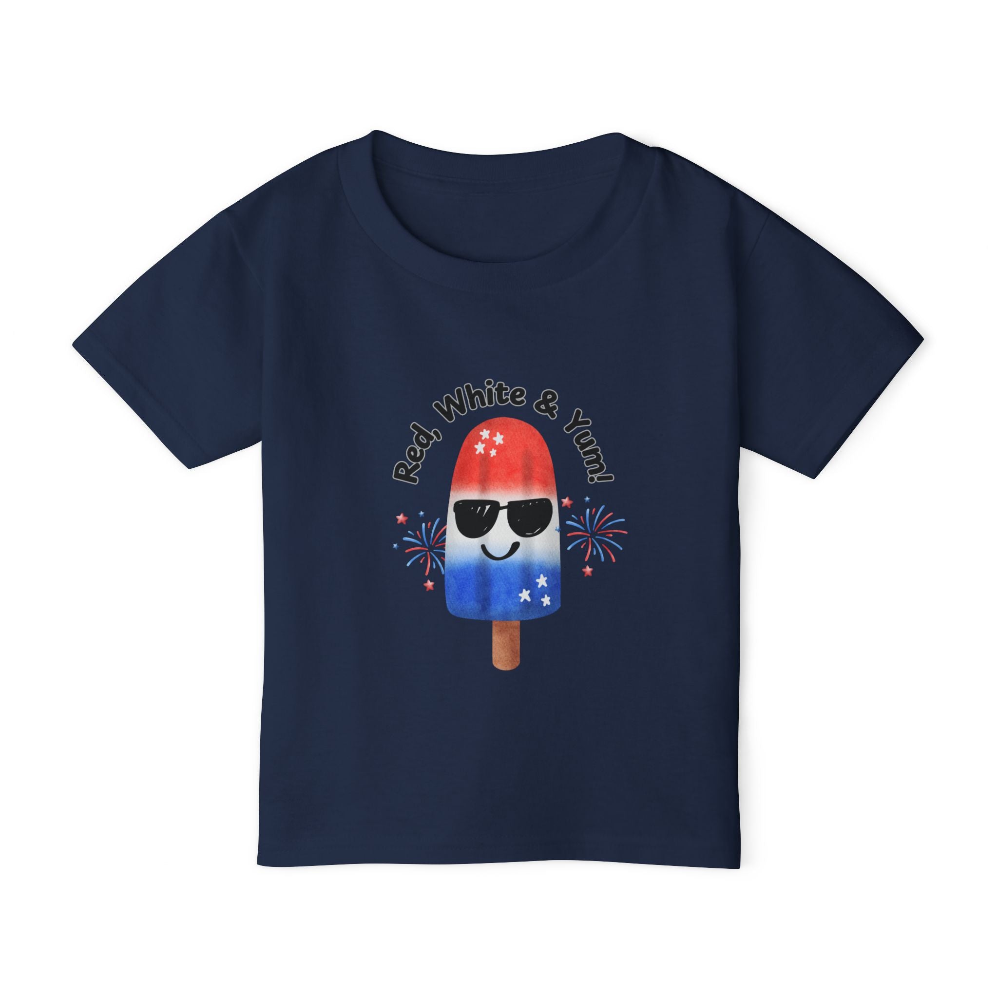 Toddler T-Shirt — "Red, White & Yum!" Patriotic Popsicle Tee