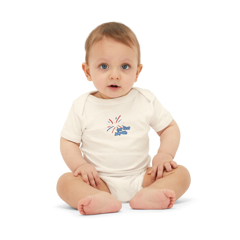 Infant Onesie — "Oh Baby" Fireworks Baby Bodysuit (Newborn Gift)