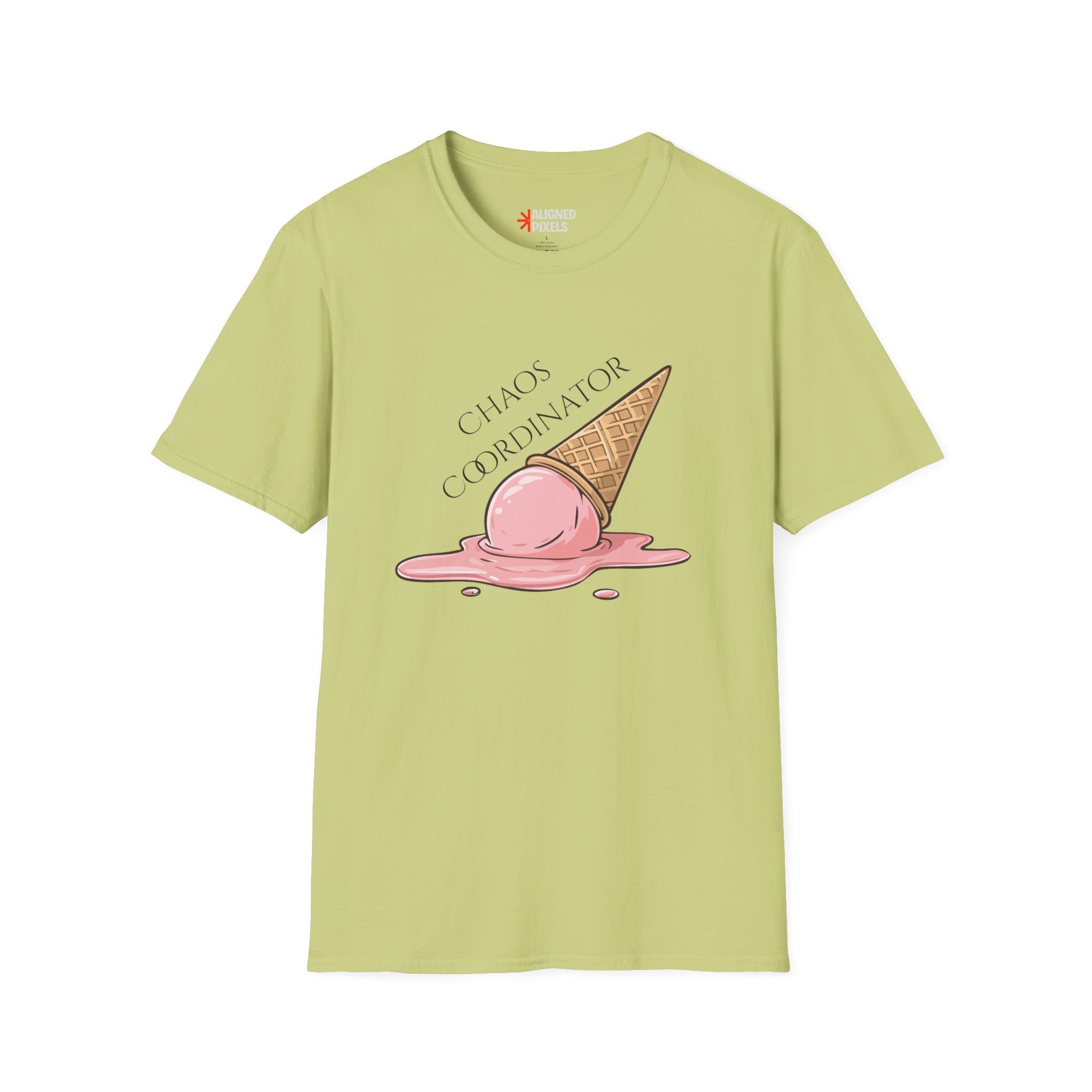 Chaos Coordinator T-Shirt — Cute Melted Ice Cream Graphic Tee