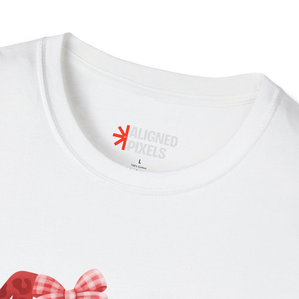Mom Baseball Heart T-Shirt — Floral Red "MOM" Soft Tee