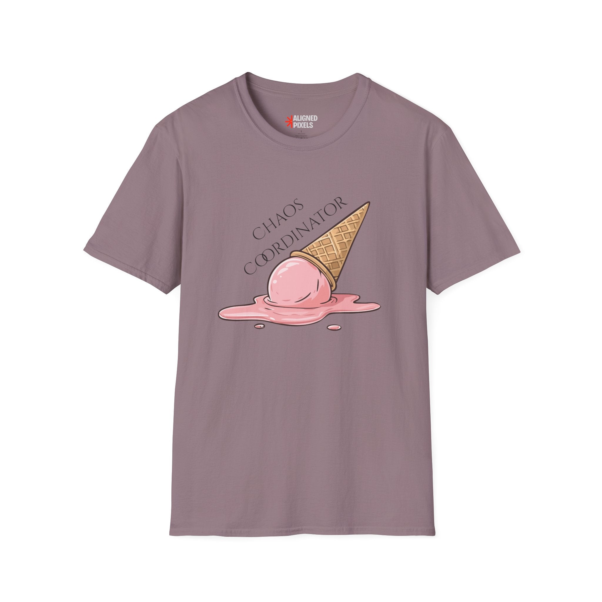 Chaos Coordinator T-Shirt — Cute Melted Ice Cream Graphic Tee