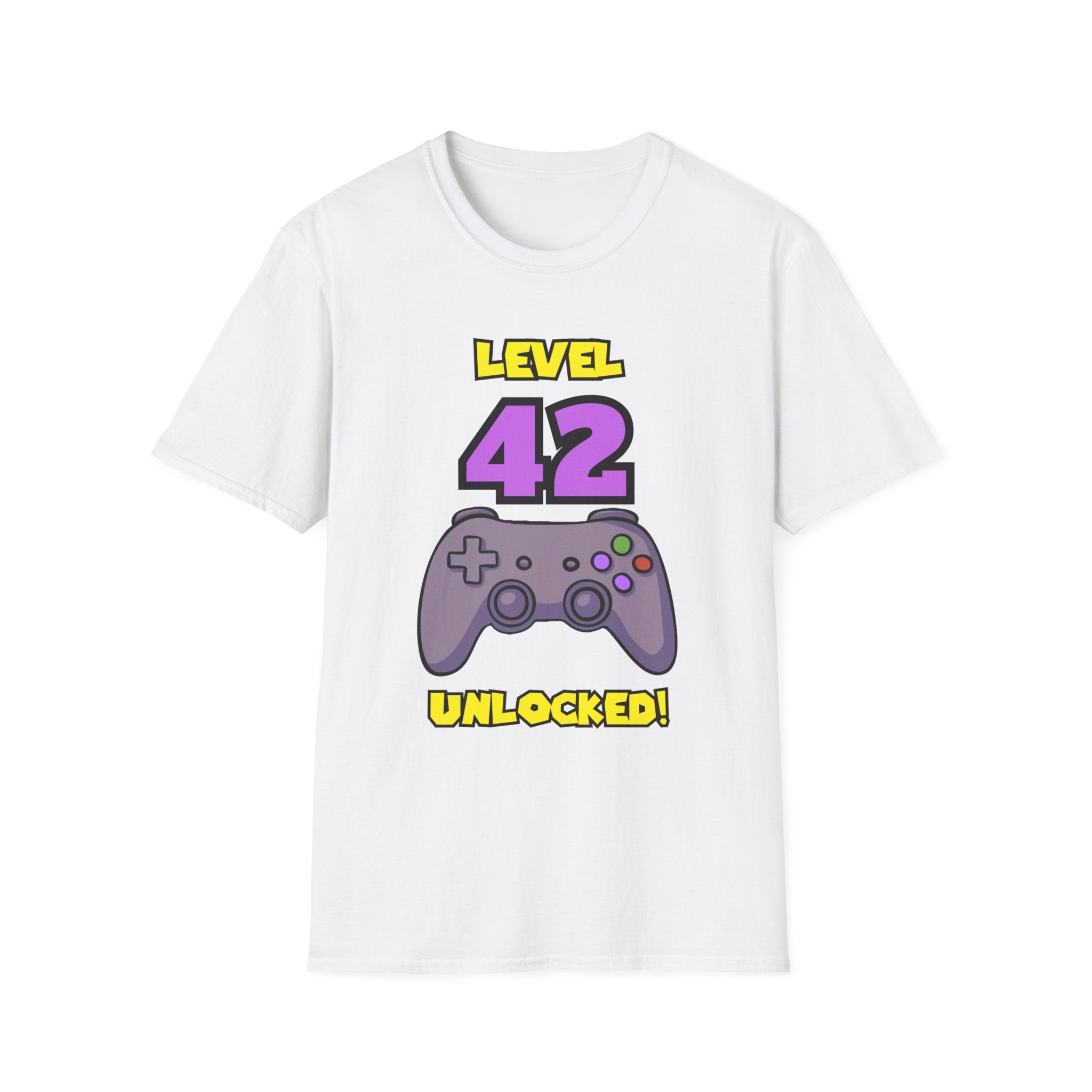 Level 42 Unlocked Gamer T-Shirt — "The Legend" Birthday Gift