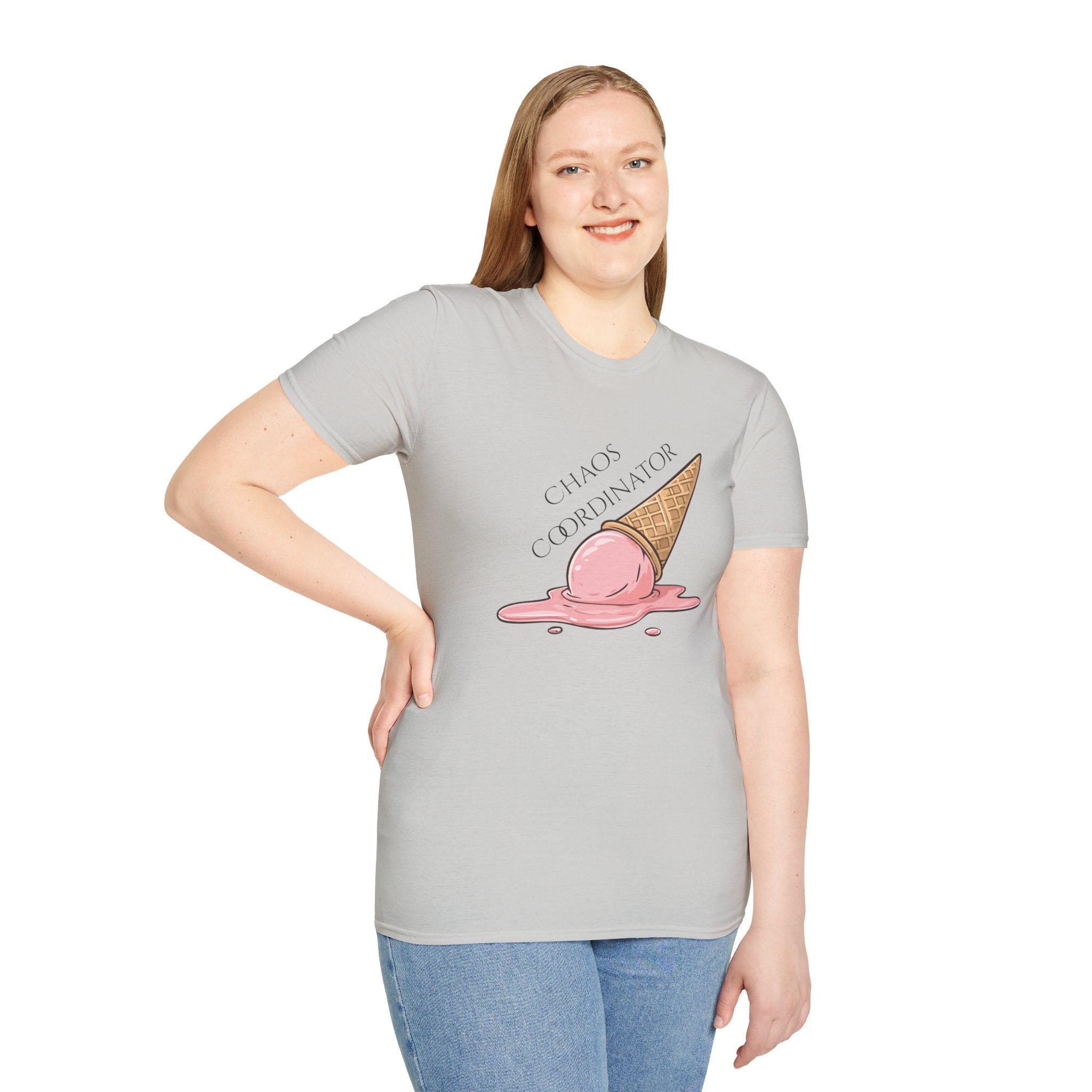 Chaos Coordinator T-Shirt — Cute Melted Ice Cream Graphic Tee