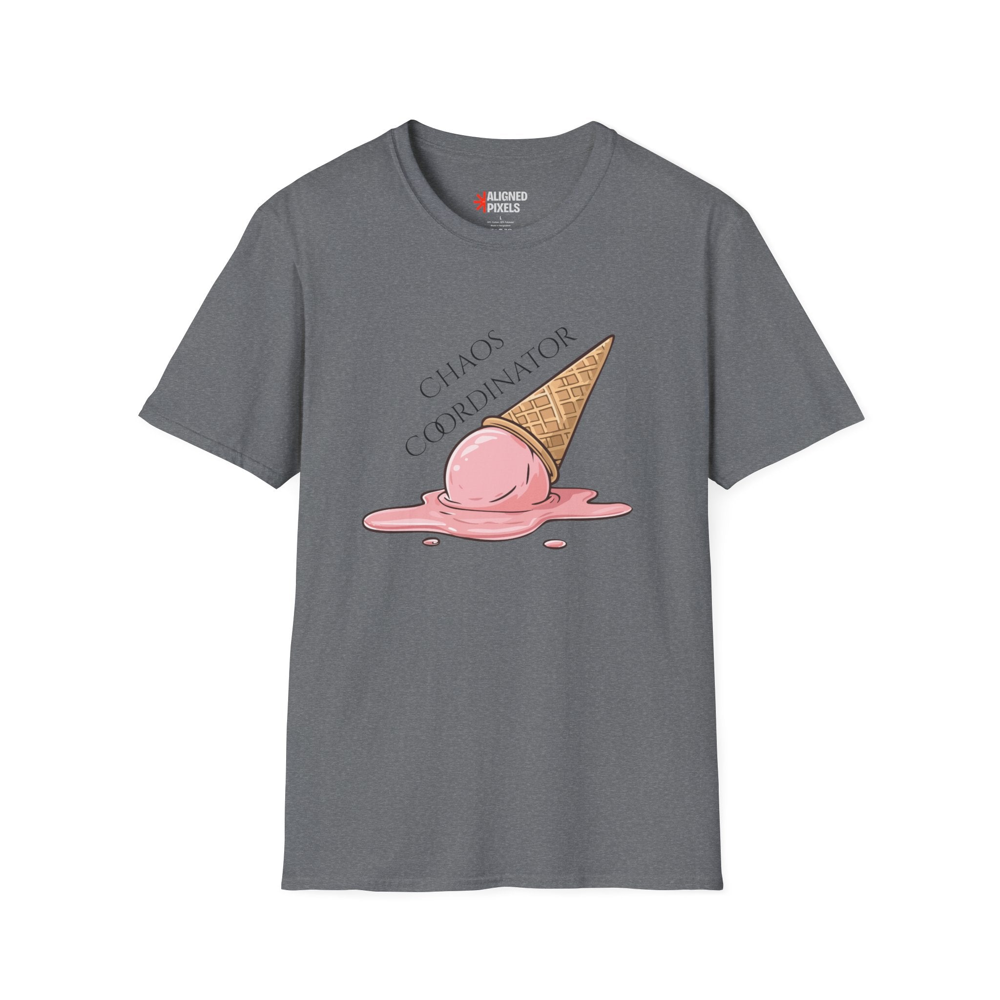Chaos Coordinator T-Shirt — Cute Melted Ice Cream Graphic Tee