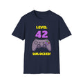 Level 42 Unlocked Gamer T-Shirt — "The Legend" Birthday Gift