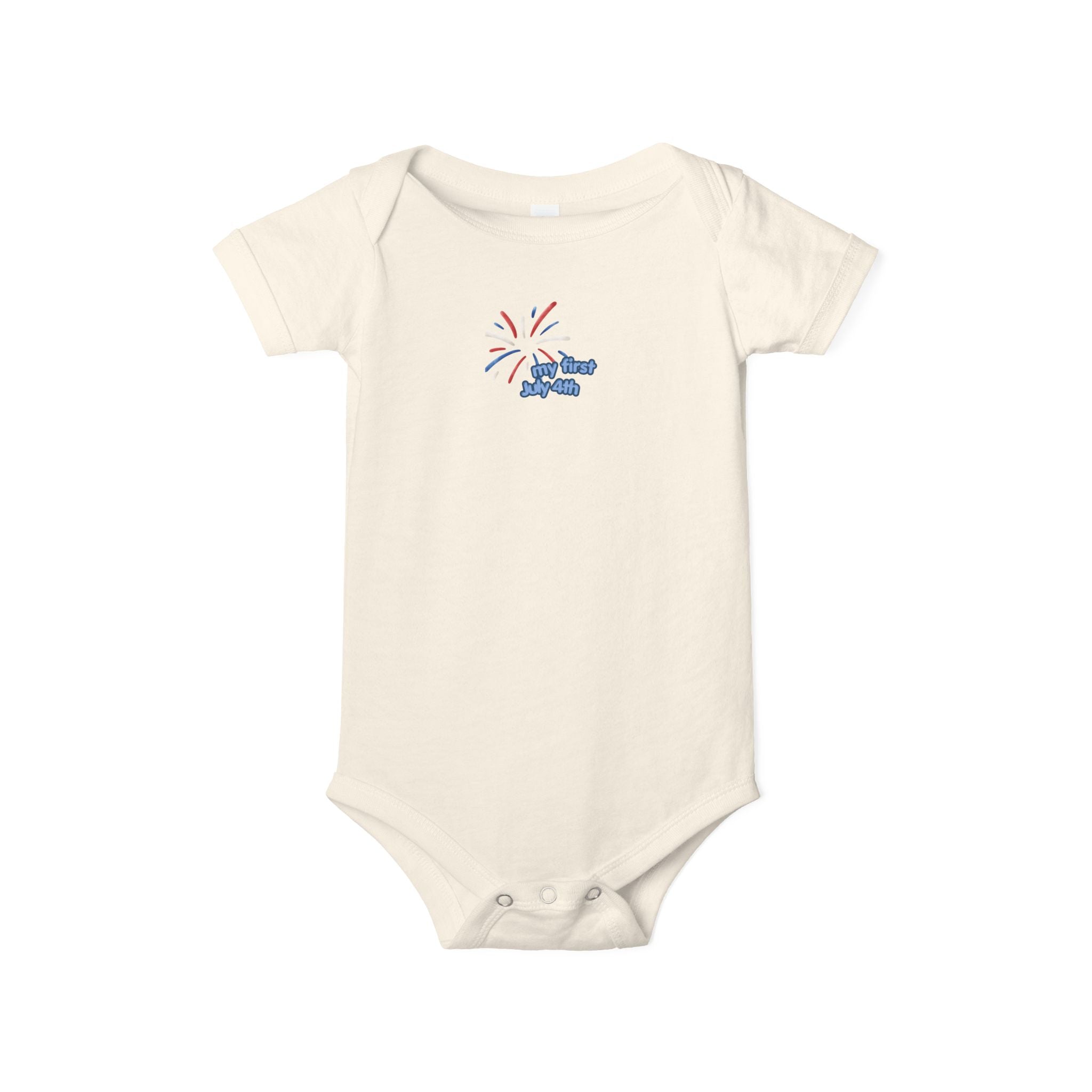 Infant Onesie — "Oh Baby" Fireworks Baby Bodysuit (Newborn Gift)