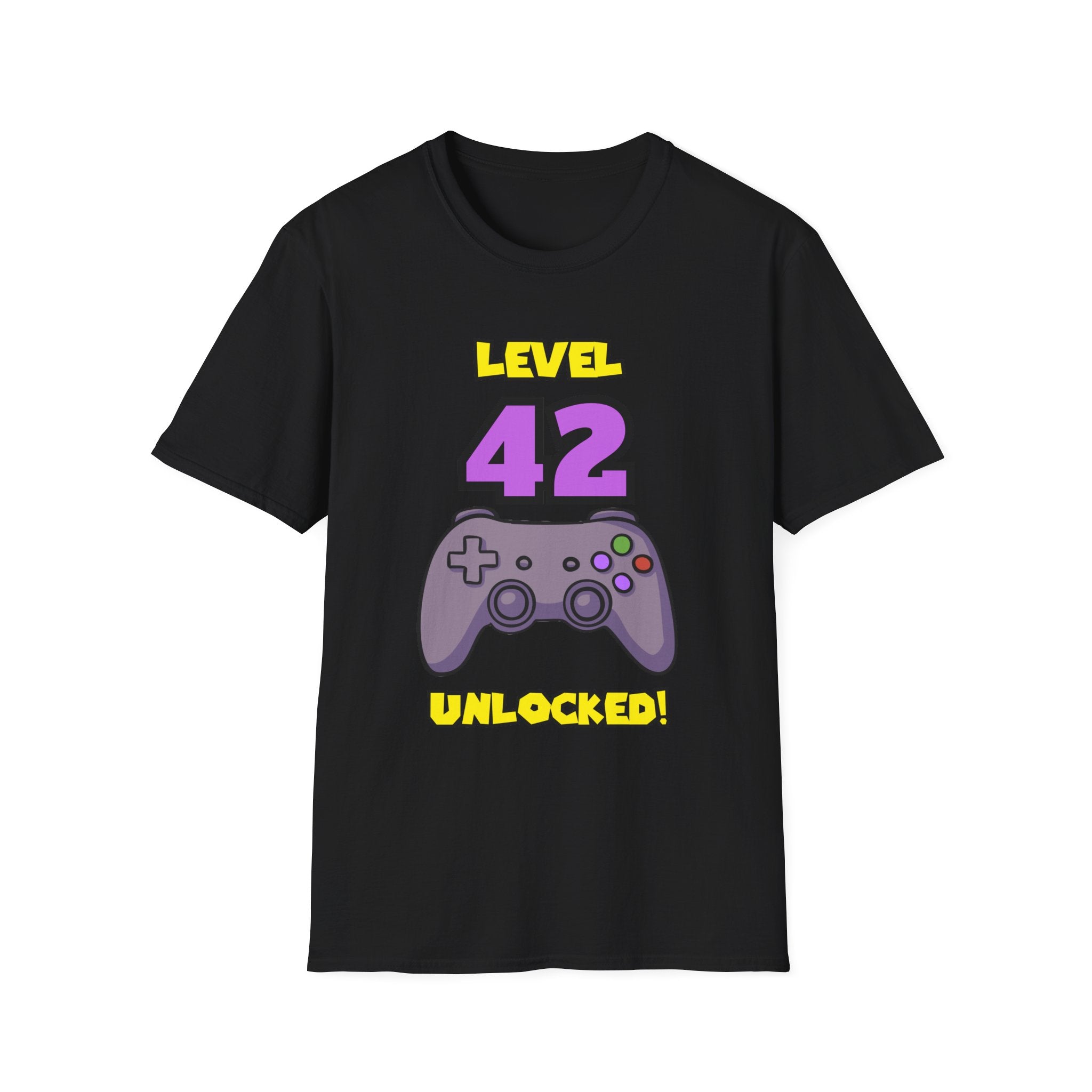 Level 42 Unlocked Gamer T-Shirt — "The Legend" Birthday Gift