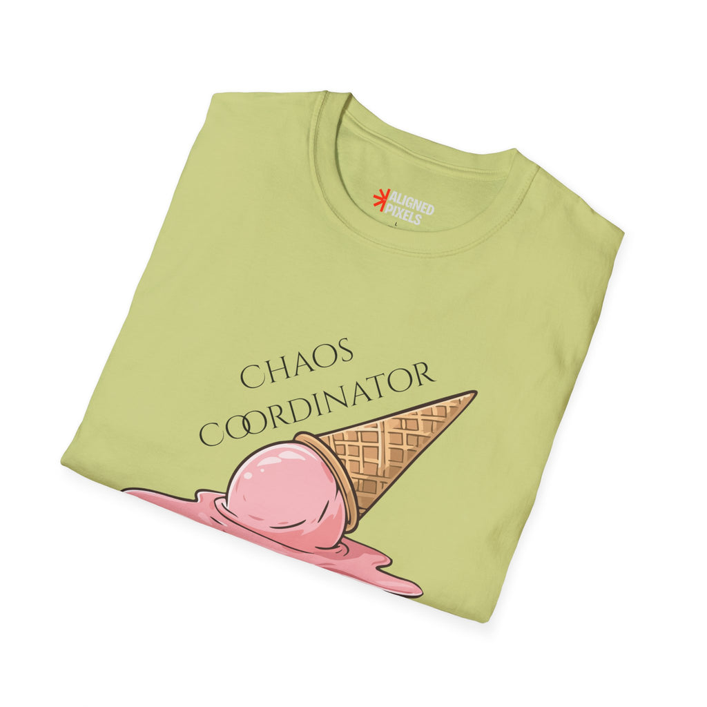 Chaos Coordinator T-Shirt — Cute Melted Ice Cream Graphic Tee