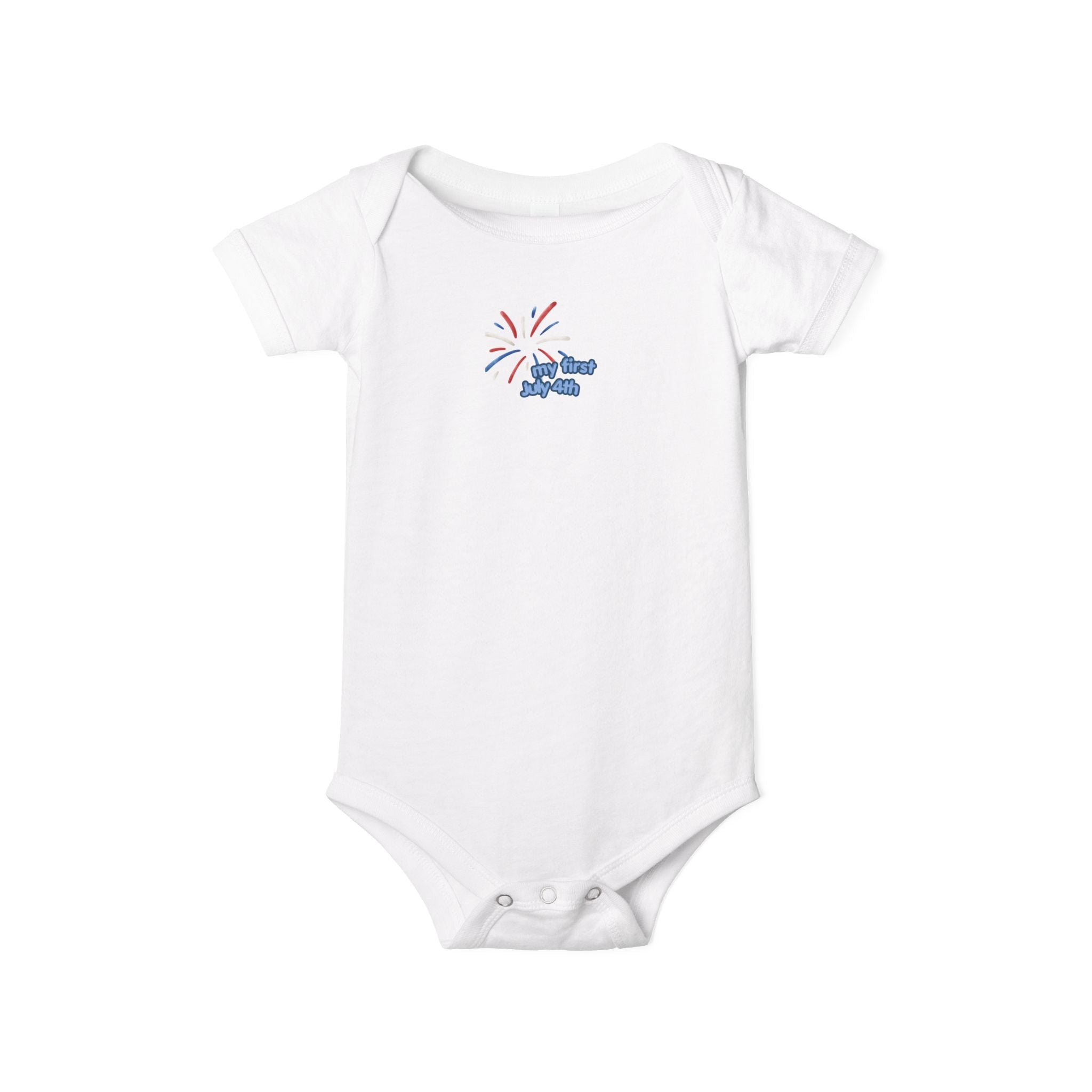 Infant Onesie — "Oh Baby" Fireworks Baby Bodysuit (Newborn Gift)