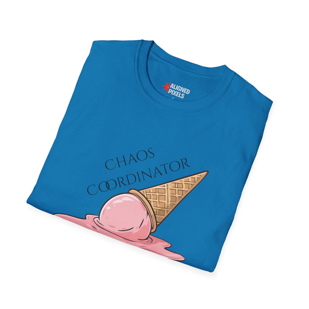 Chaos Coordinator T-Shirt — Cute Melted Ice Cream Graphic Tee