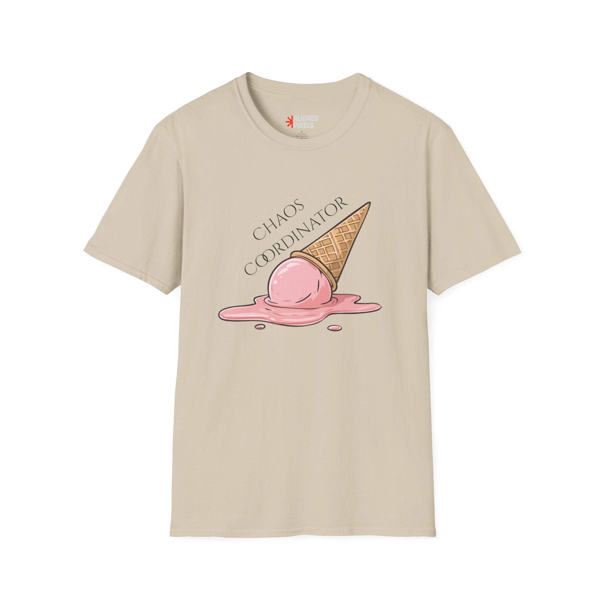 Chaos Coordinator T-Shirt — Cute Melted Ice Cream Graphic Tee