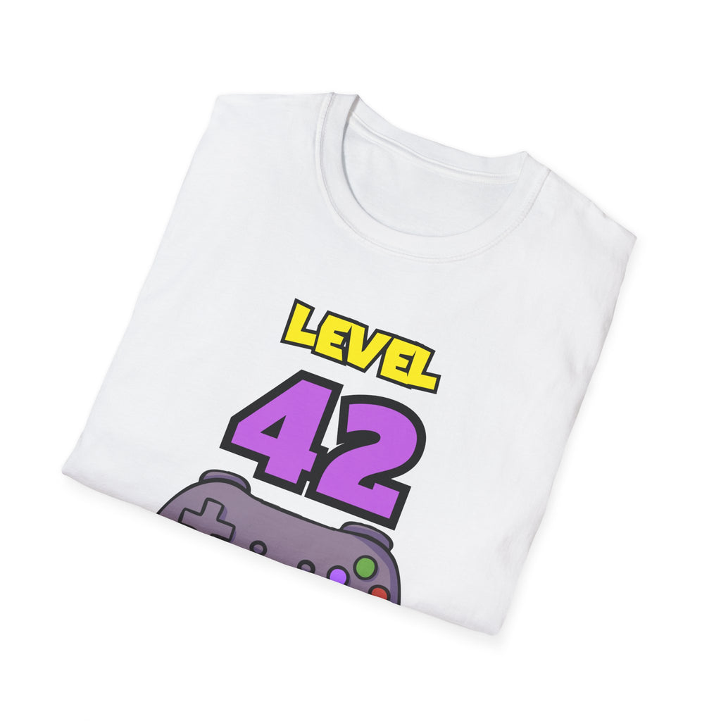 Level 42 Unlocked Gamer T-Shirt — "The Legend" Birthday Gift