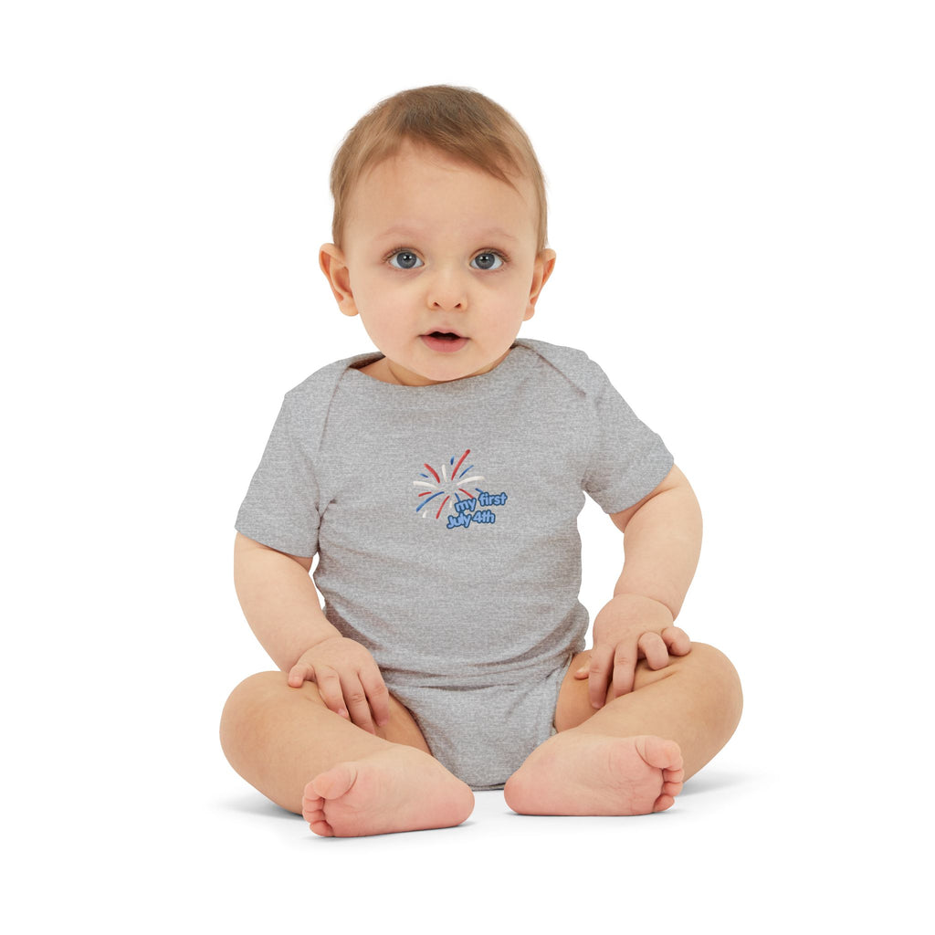 Infant Onesie — "Oh Baby" Fireworks Baby Bodysuit (Newborn Gift)