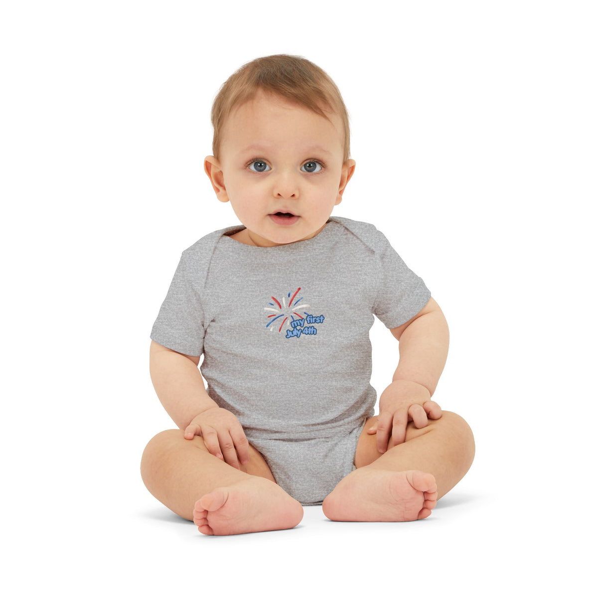 Infant Onesie — "Oh Baby" Fireworks Baby Bodysuit (Newborn Gift)