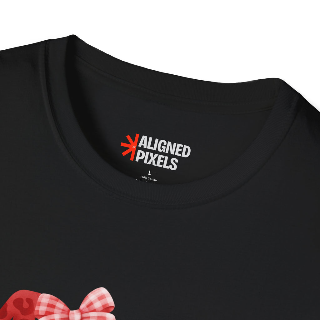 Mom Baseball Heart T-Shirt — Floral Red "MOM" Soft Tee