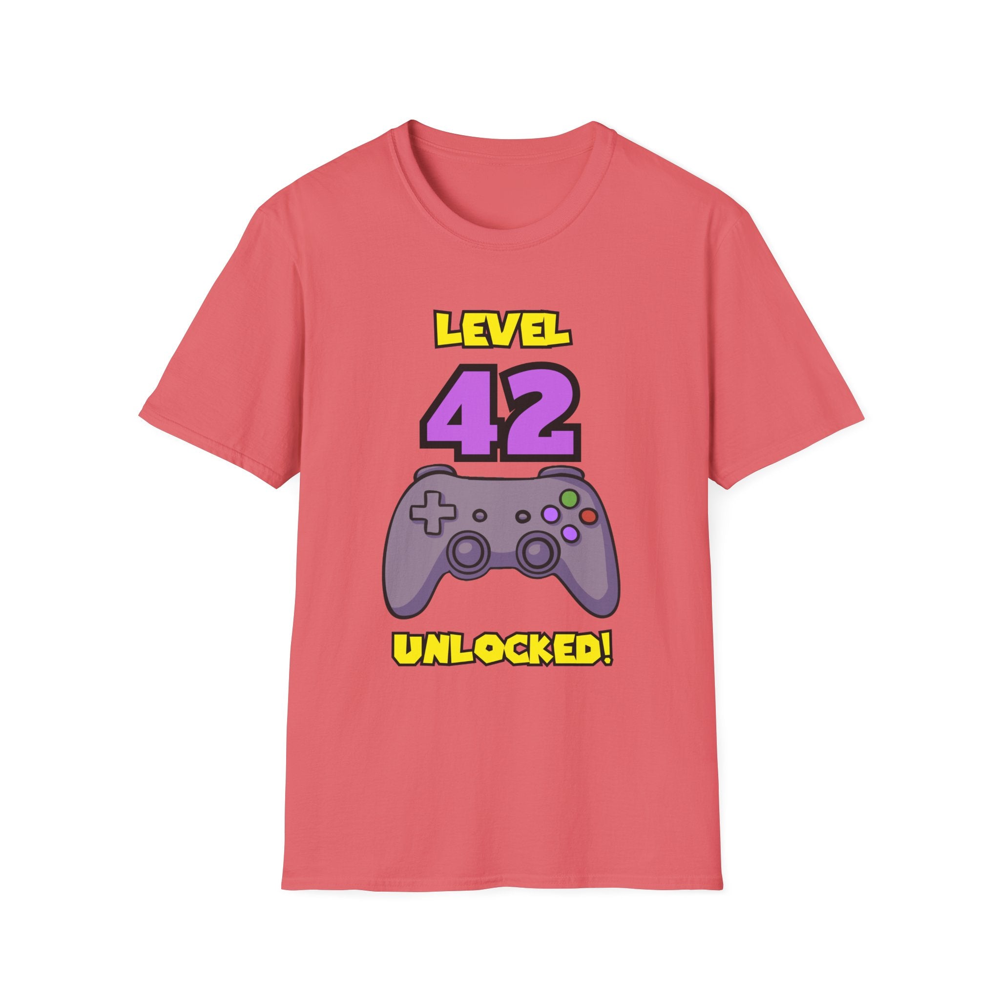 Level 42 Unlocked Gamer T-Shirt — "The Legend" Birthday Gift
