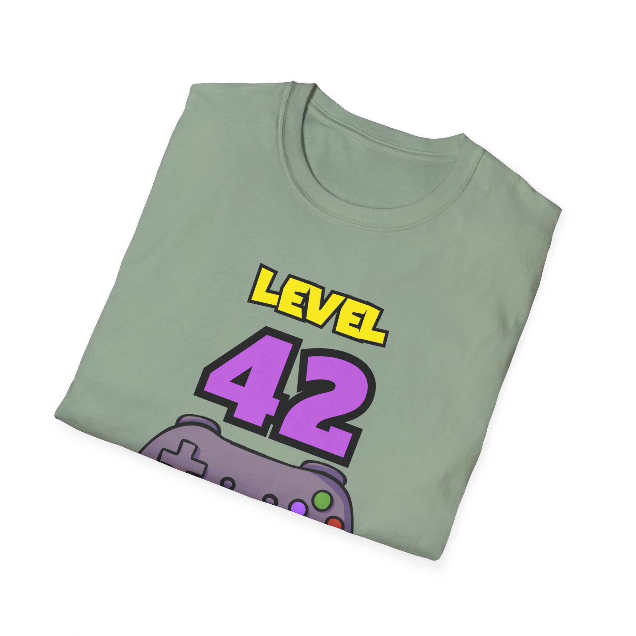 Level 42 Unlocked Gamer T-Shirt — "The Legend" Birthday Gift