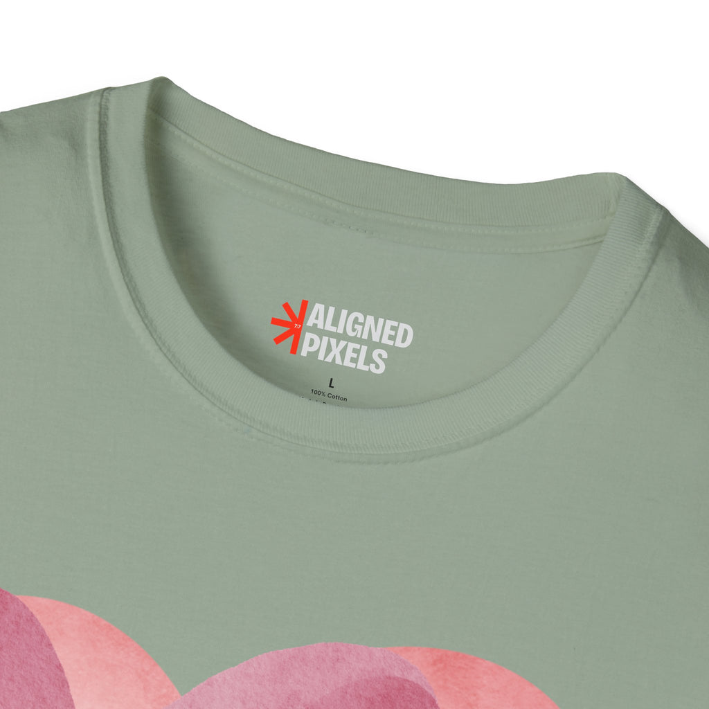 Mama Heart T-Shirt — Watercolor Pink Heart "Mama" Tee, Mother's Day Gift