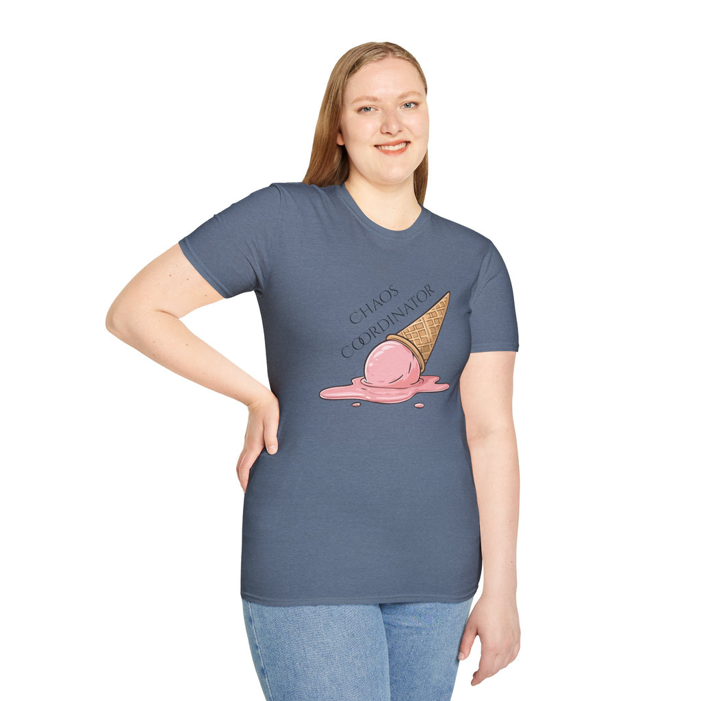 Chaos Coordinator T-Shirt — Cute Melted Ice Cream Graphic Tee