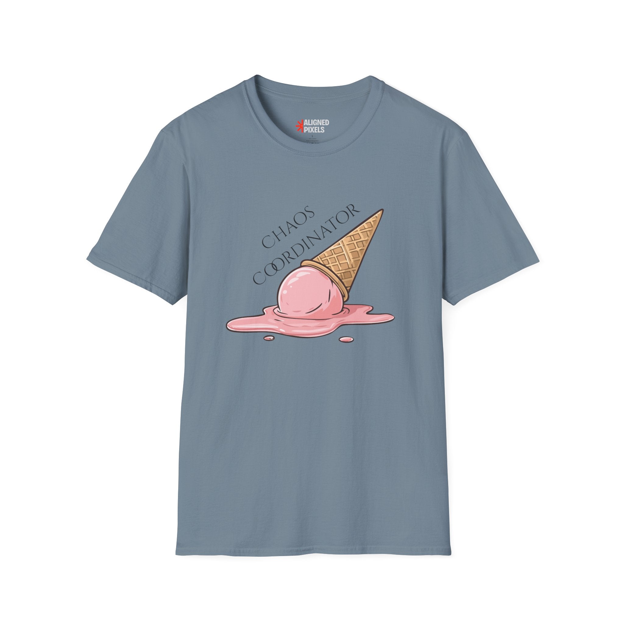 Chaos Coordinator T-Shirt — Cute Melted Ice Cream Graphic Tee