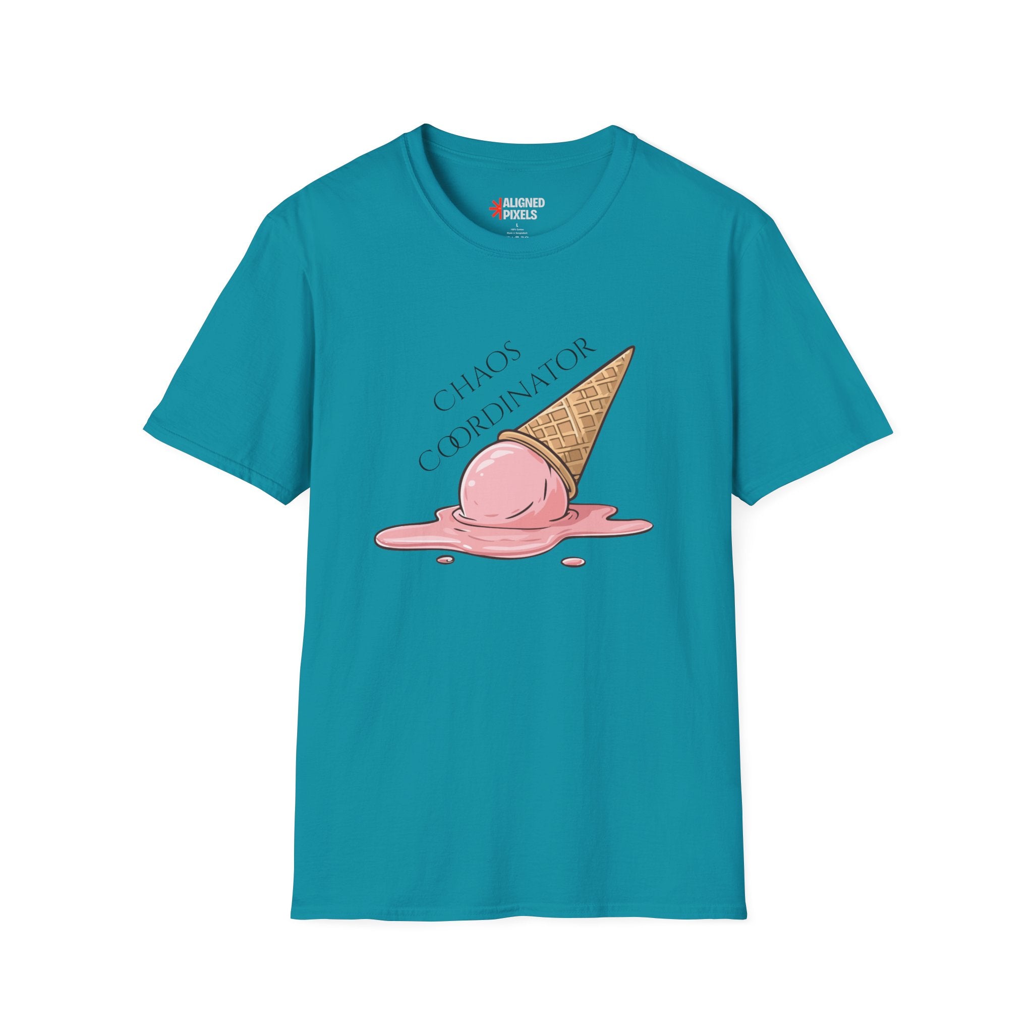 Chaos Coordinator T-Shirt — Cute Melted Ice Cream Graphic Tee