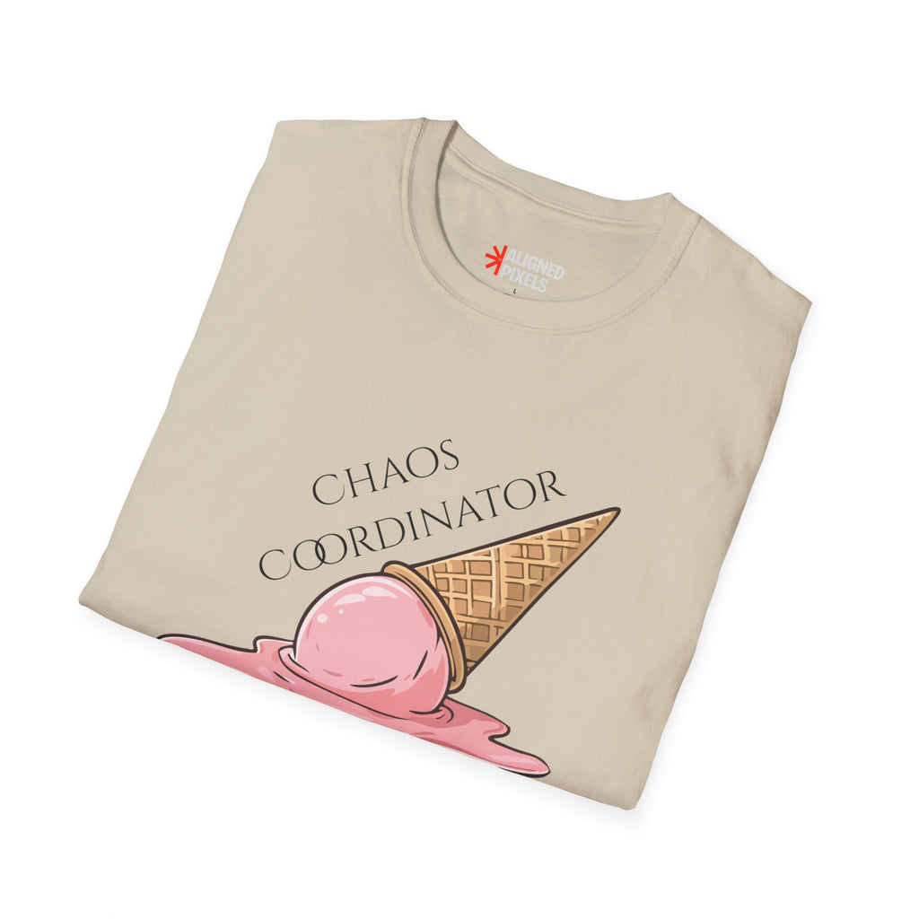 Chaos Coordinator T-Shirt — Cute Melted Ice Cream Graphic Tee