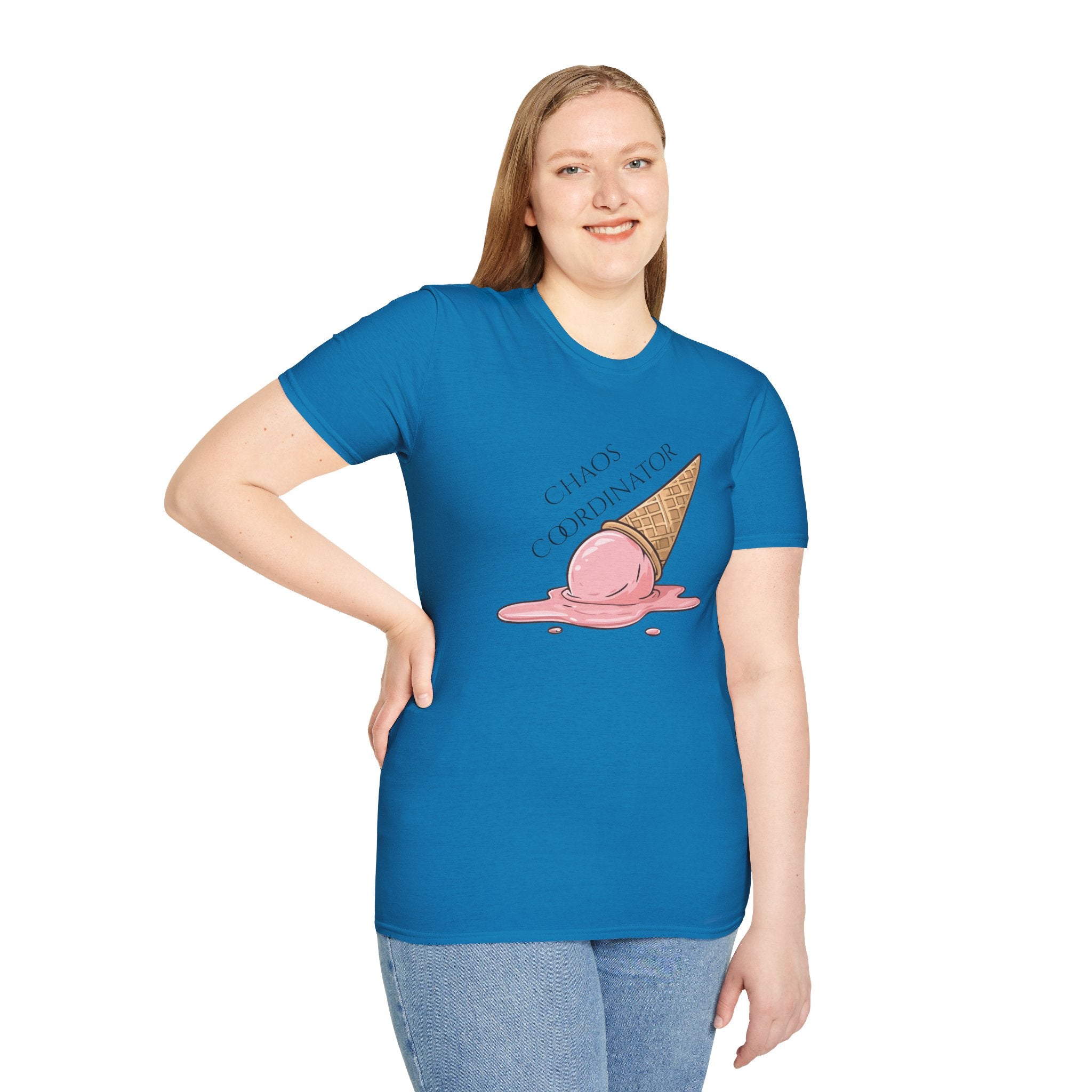Chaos Coordinator T-Shirt — Cute Melted Ice Cream Graphic Tee