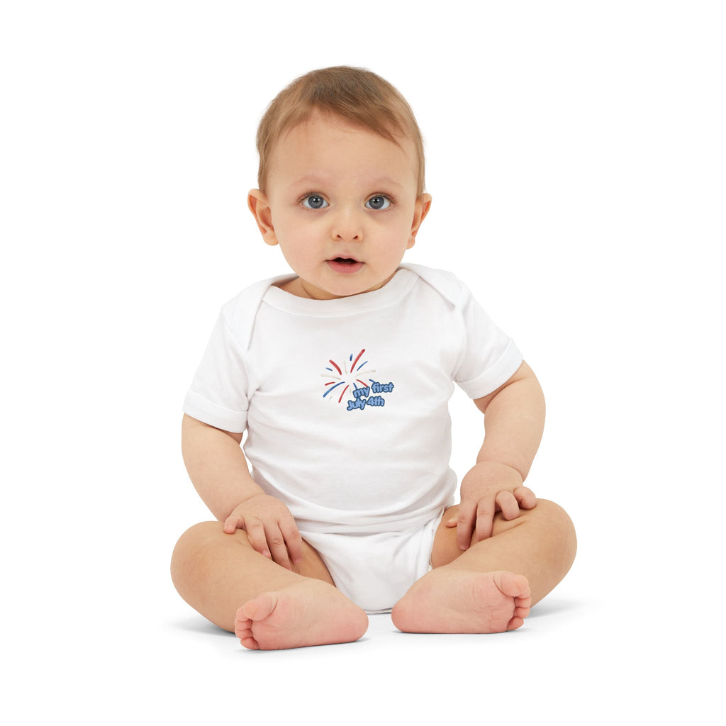 Infant Onesie — "Oh Baby" Fireworks Baby Bodysuit (Newborn Gift)