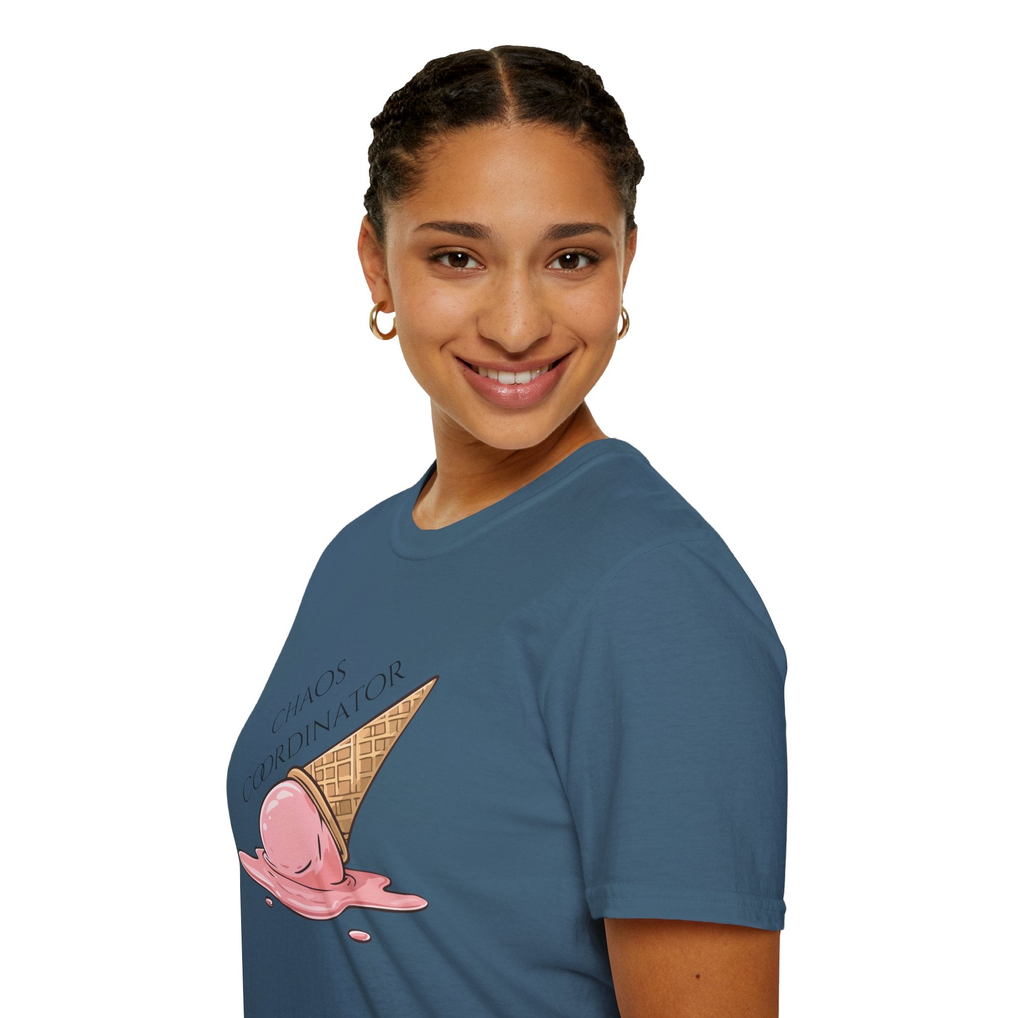 Chaos Coordinator T-Shirt — Cute Melted Ice Cream Graphic Tee