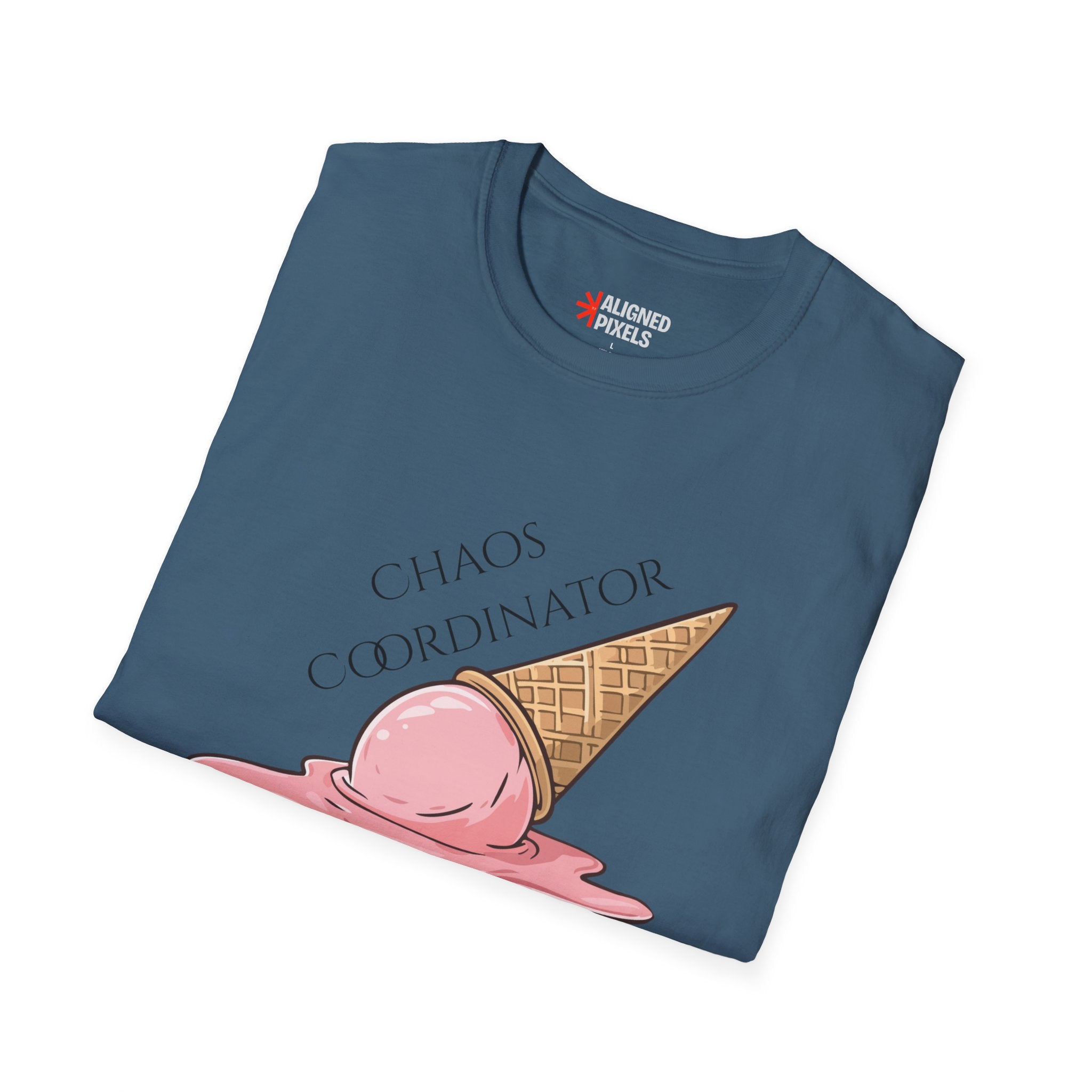Chaos Coordinator T-Shirt — Cute Melted Ice Cream Graphic Tee