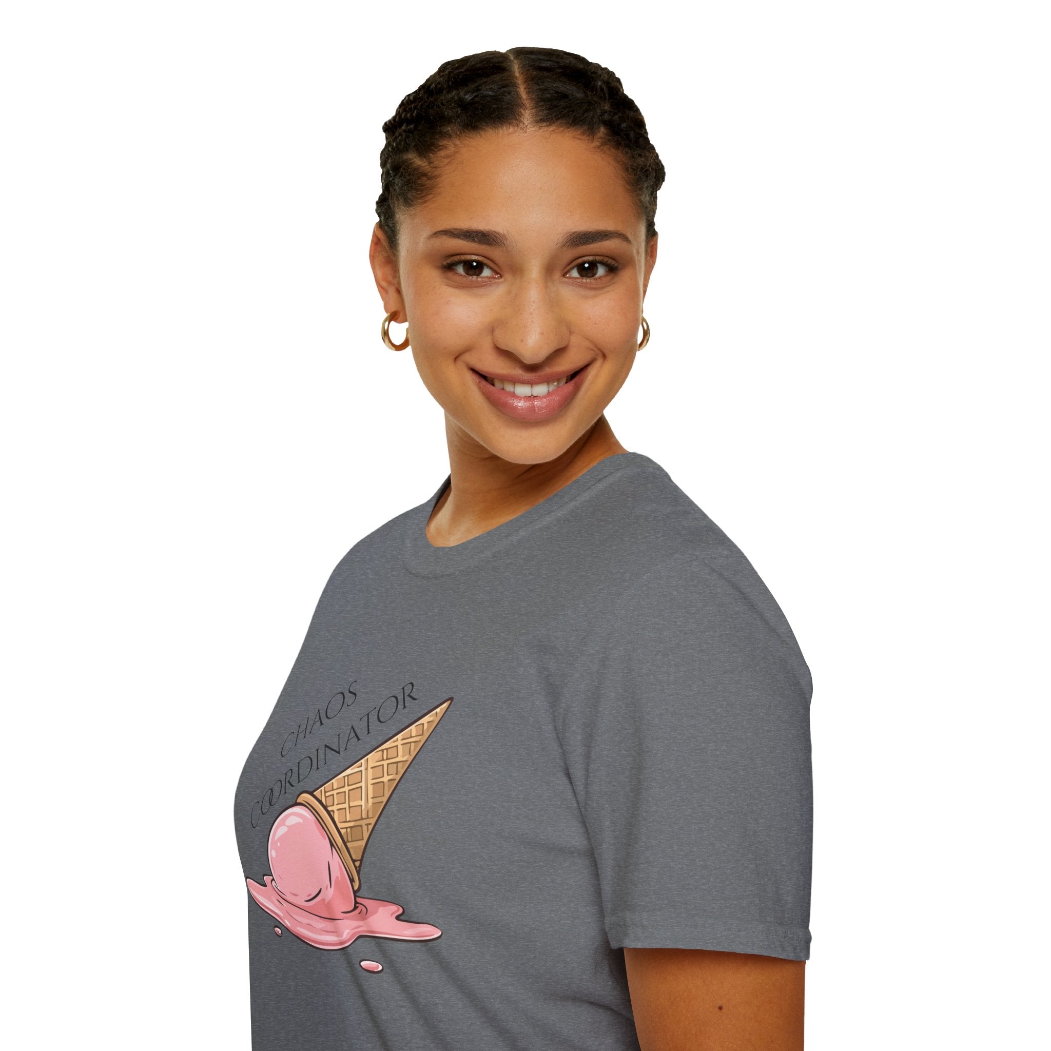 Chaos Coordinator T-Shirt — Cute Melted Ice Cream Graphic Tee