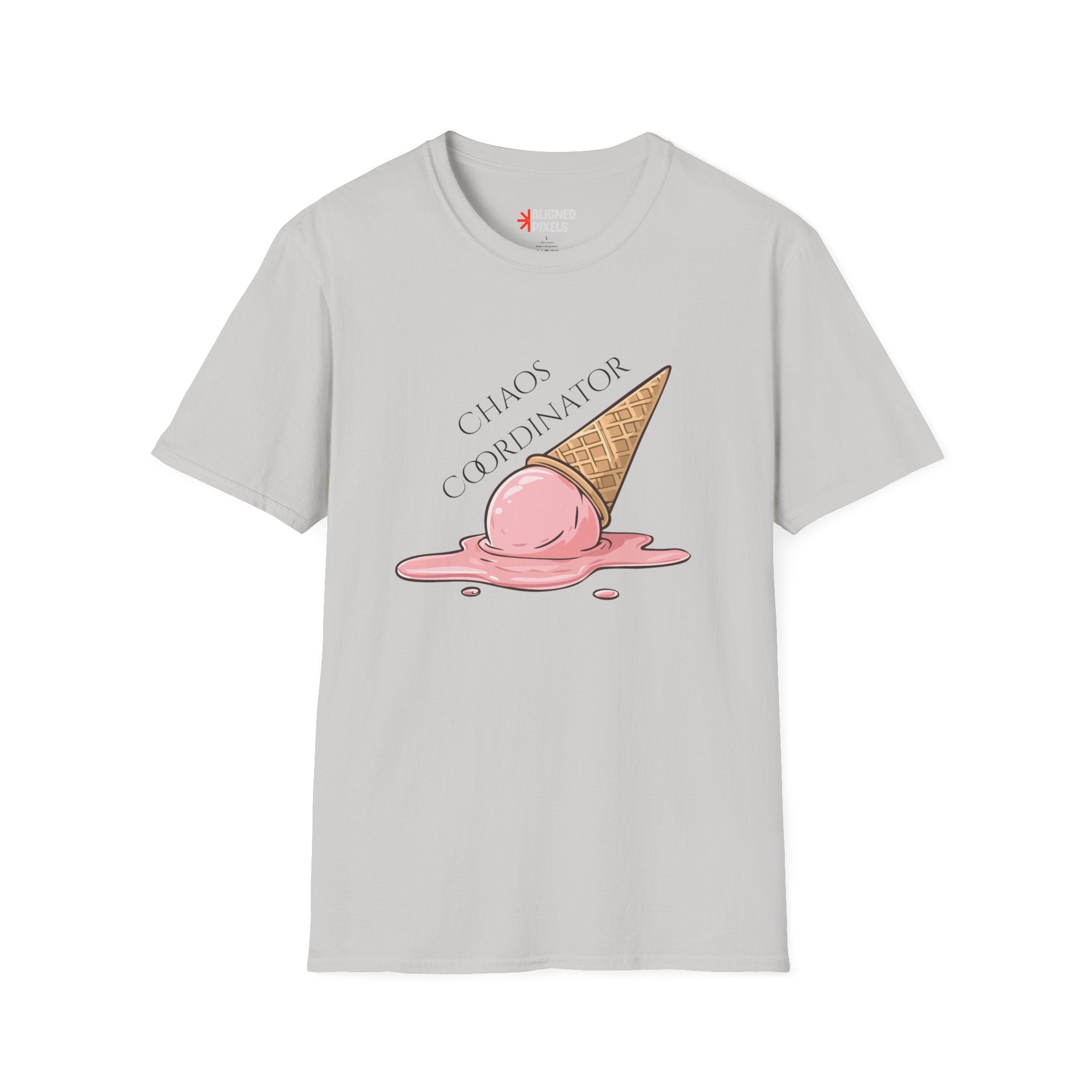 Chaos Coordinator T-Shirt — Cute Melted Ice Cream Graphic Tee