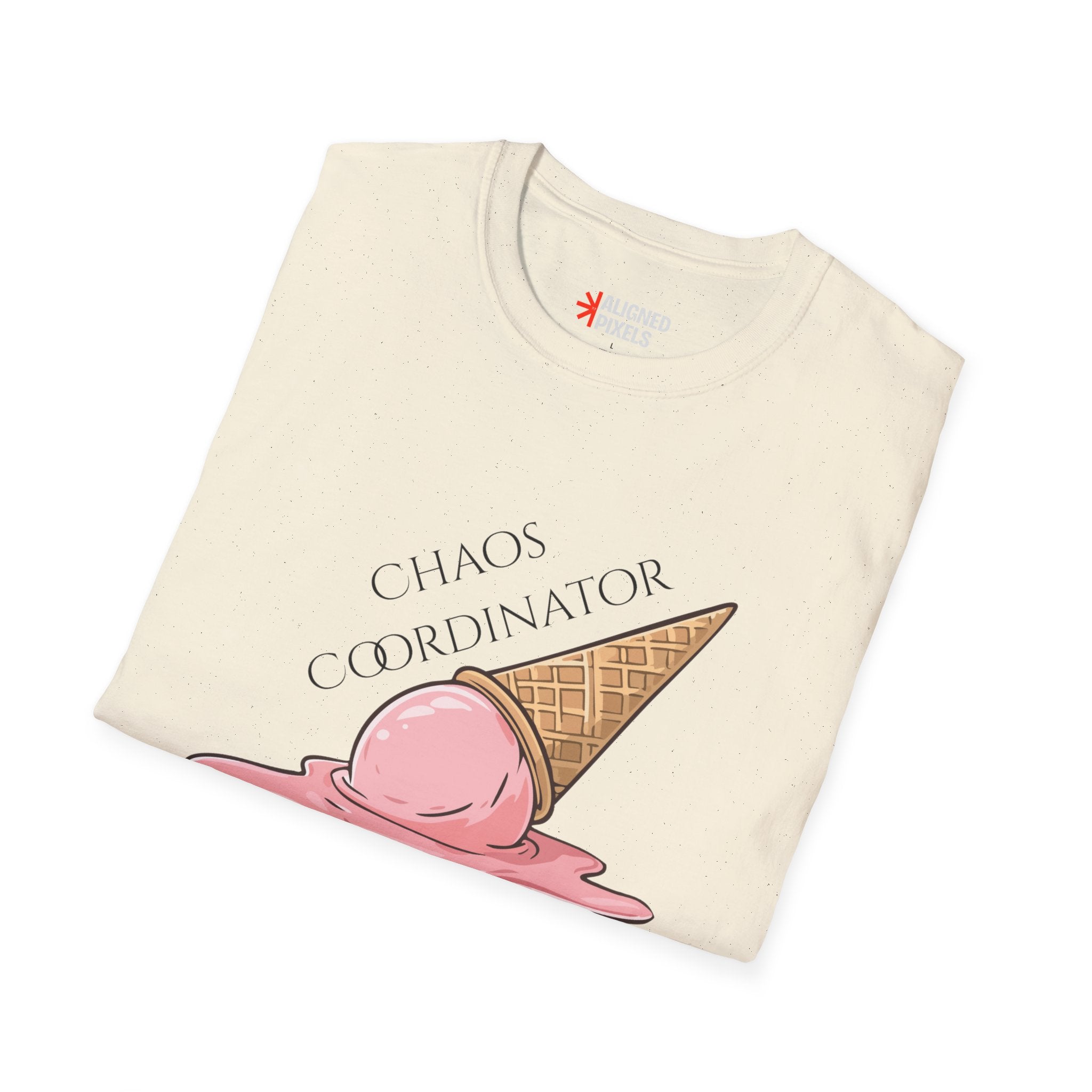 Chaos Coordinator T-Shirt — Cute Melted Ice Cream Graphic Tee