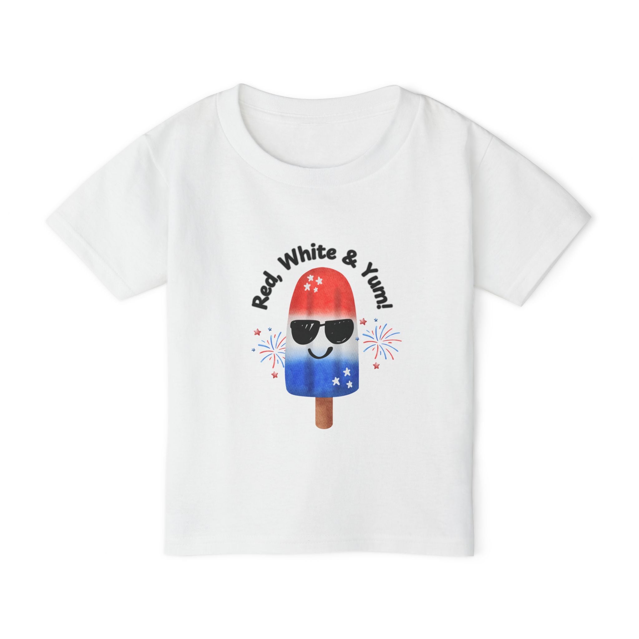 Toddler T-Shirt — "Red, White & Yum!" Patriotic Popsicle Tee
