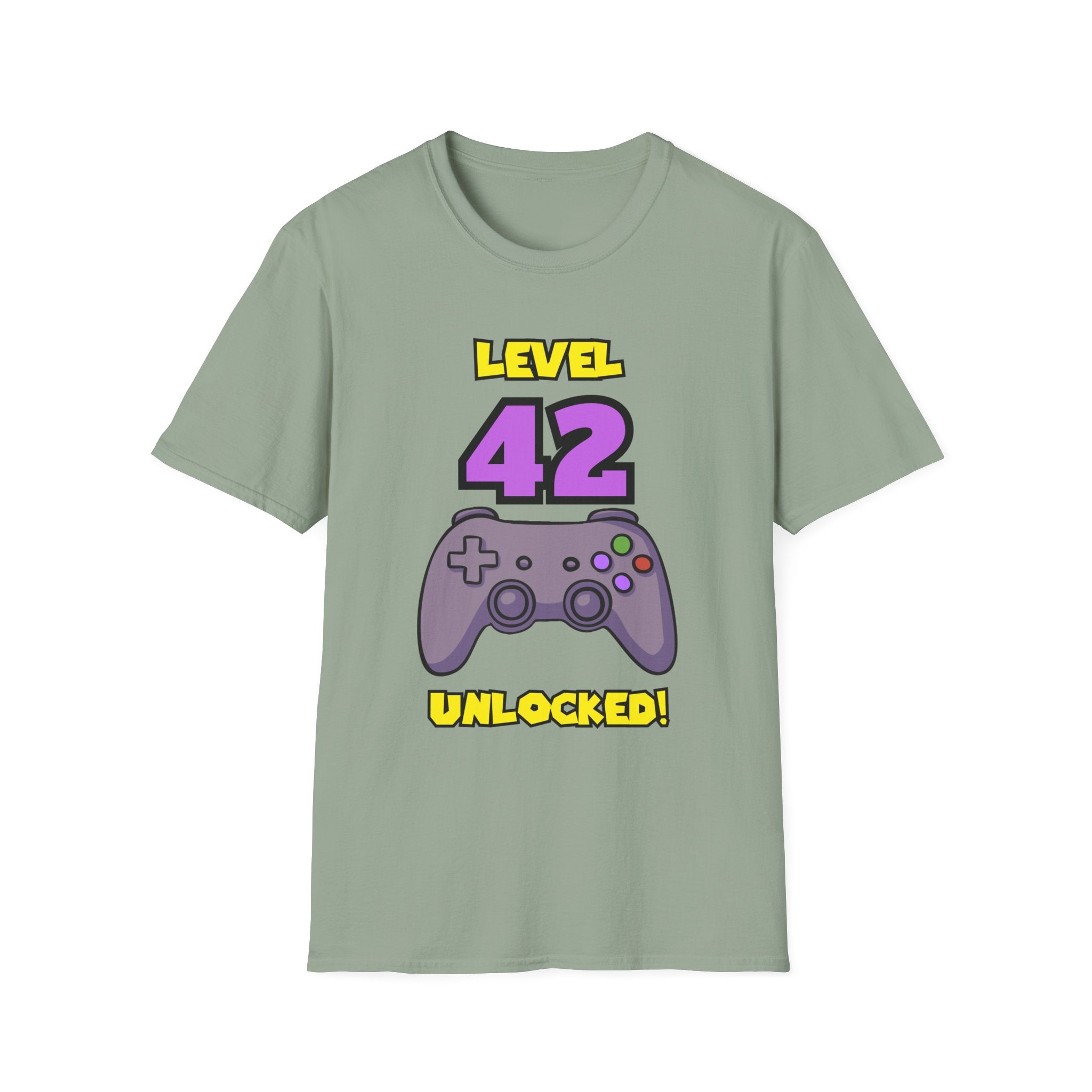 Level 42 Unlocked Gamer T-Shirt — "The Legend" Birthday Gift