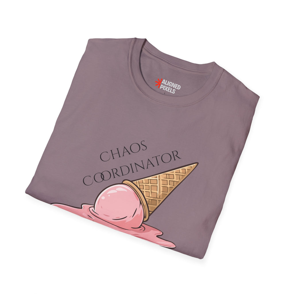 Chaos Coordinator T-Shirt — Cute Melted Ice Cream Graphic Tee