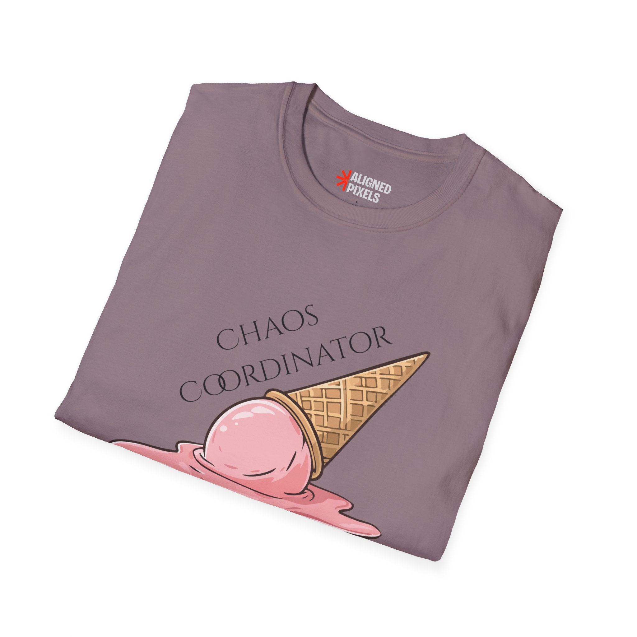 Chaos Coordinator T-Shirt — Cute Melted Ice Cream Graphic Tee