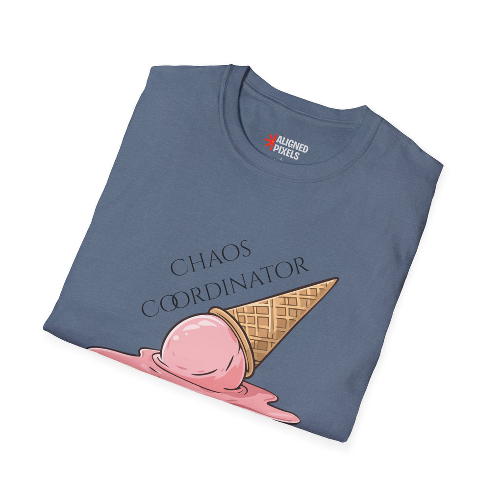 Chaos Coordinator T-Shirt — Cute Melted Ice Cream Graphic Tee