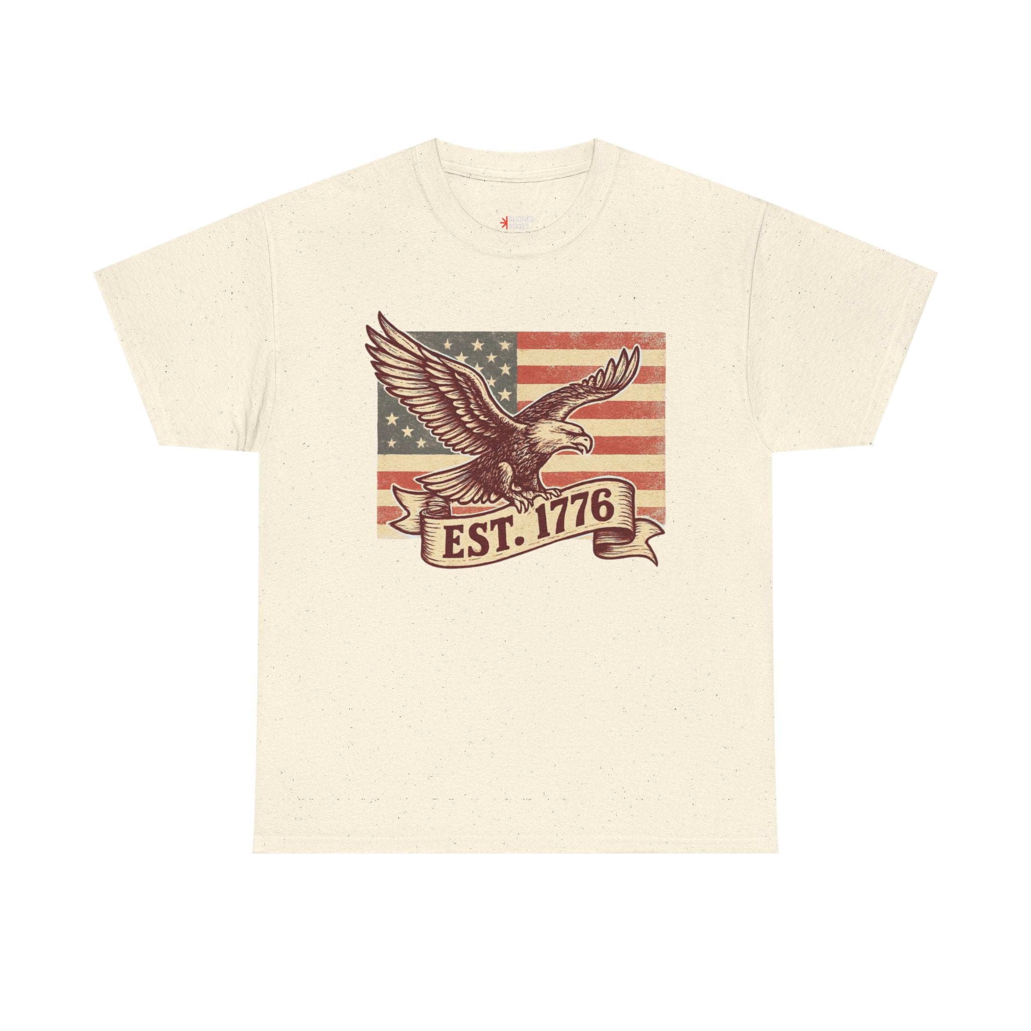 Patriotic Eagle T-Shirt - EST. 1776 Vintage American Flag Tee