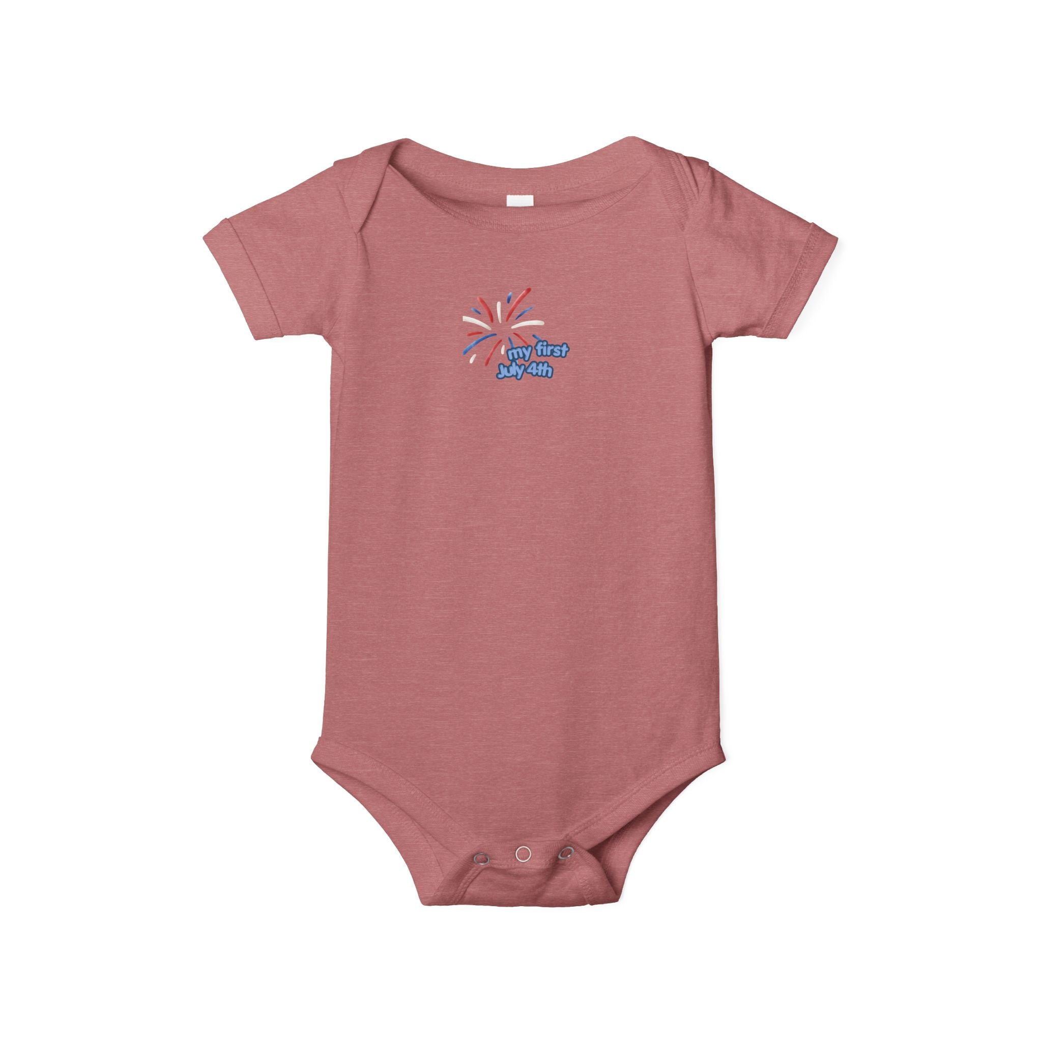 Infant Onesie — "Oh Baby" Fireworks Baby Bodysuit (Newborn Gift)
